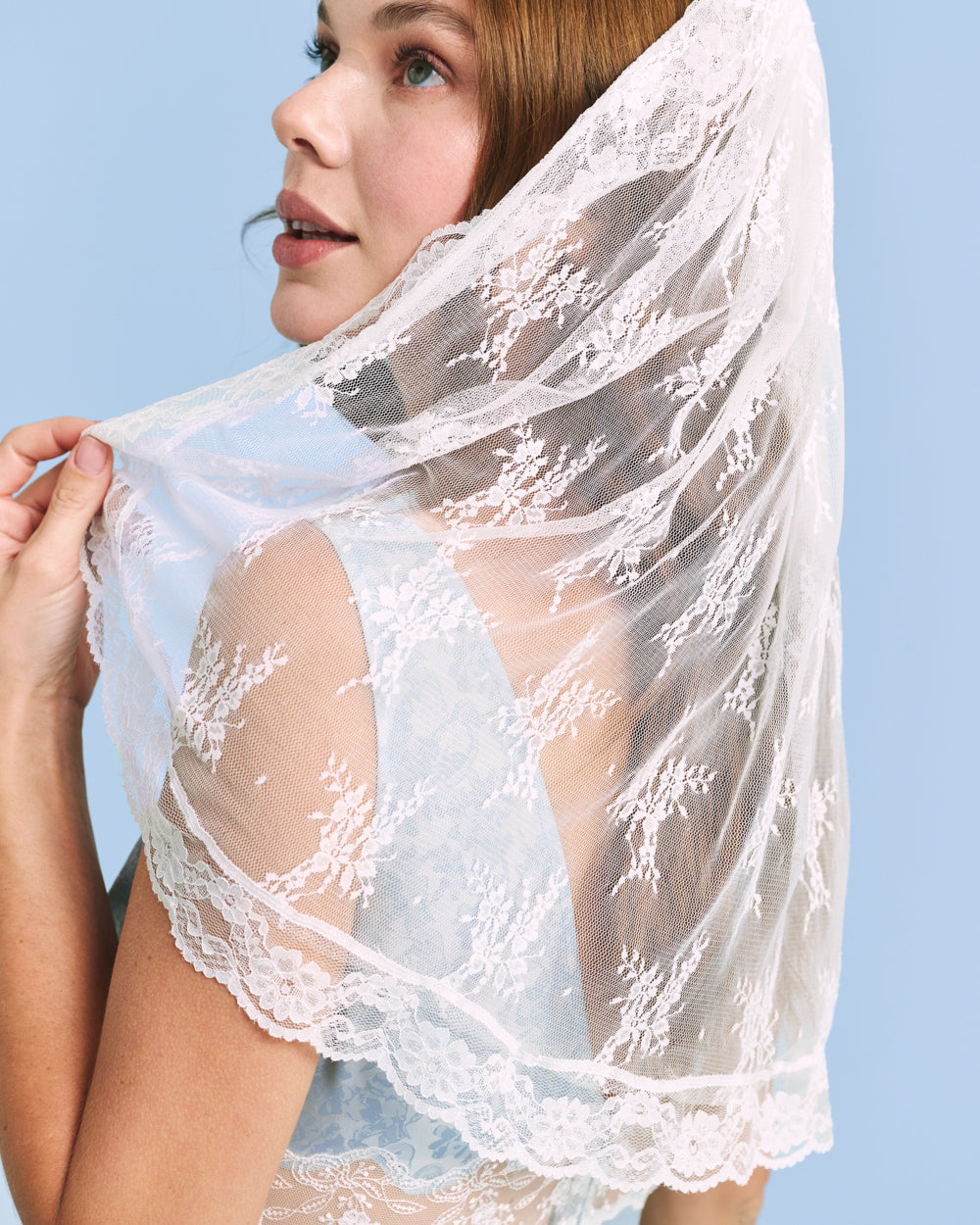 Lace on Lace Veil - layered multi lace veil - Bexa Boutique