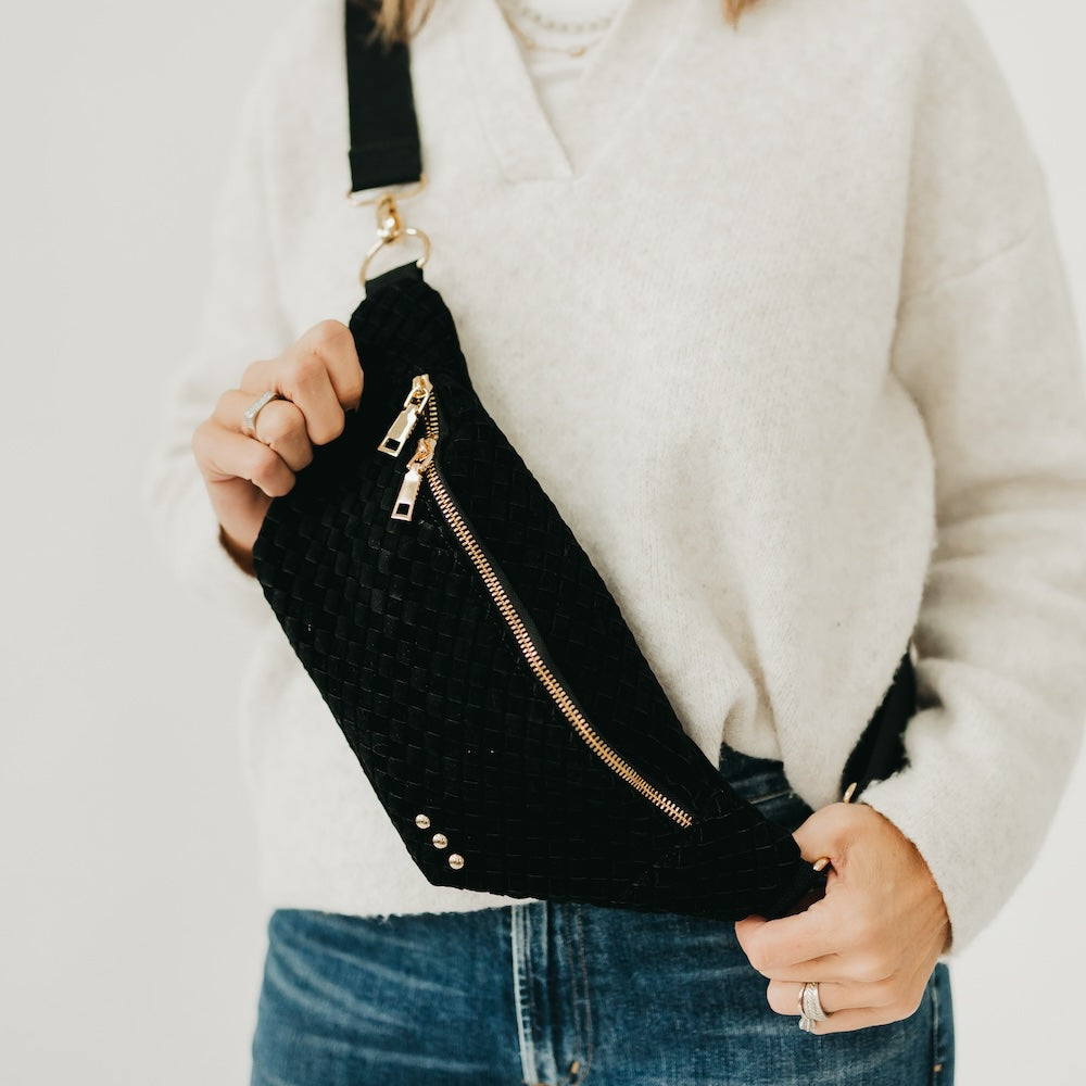 Susie Suede Bum Bag - Oat - Bexa Boutique