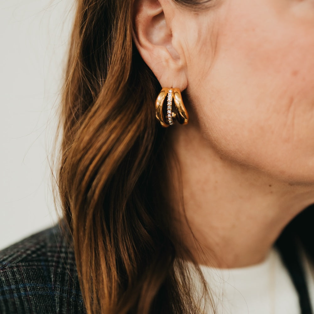 Tansy Trio Half Hoop - WATERPROOF - Bexa Boutique