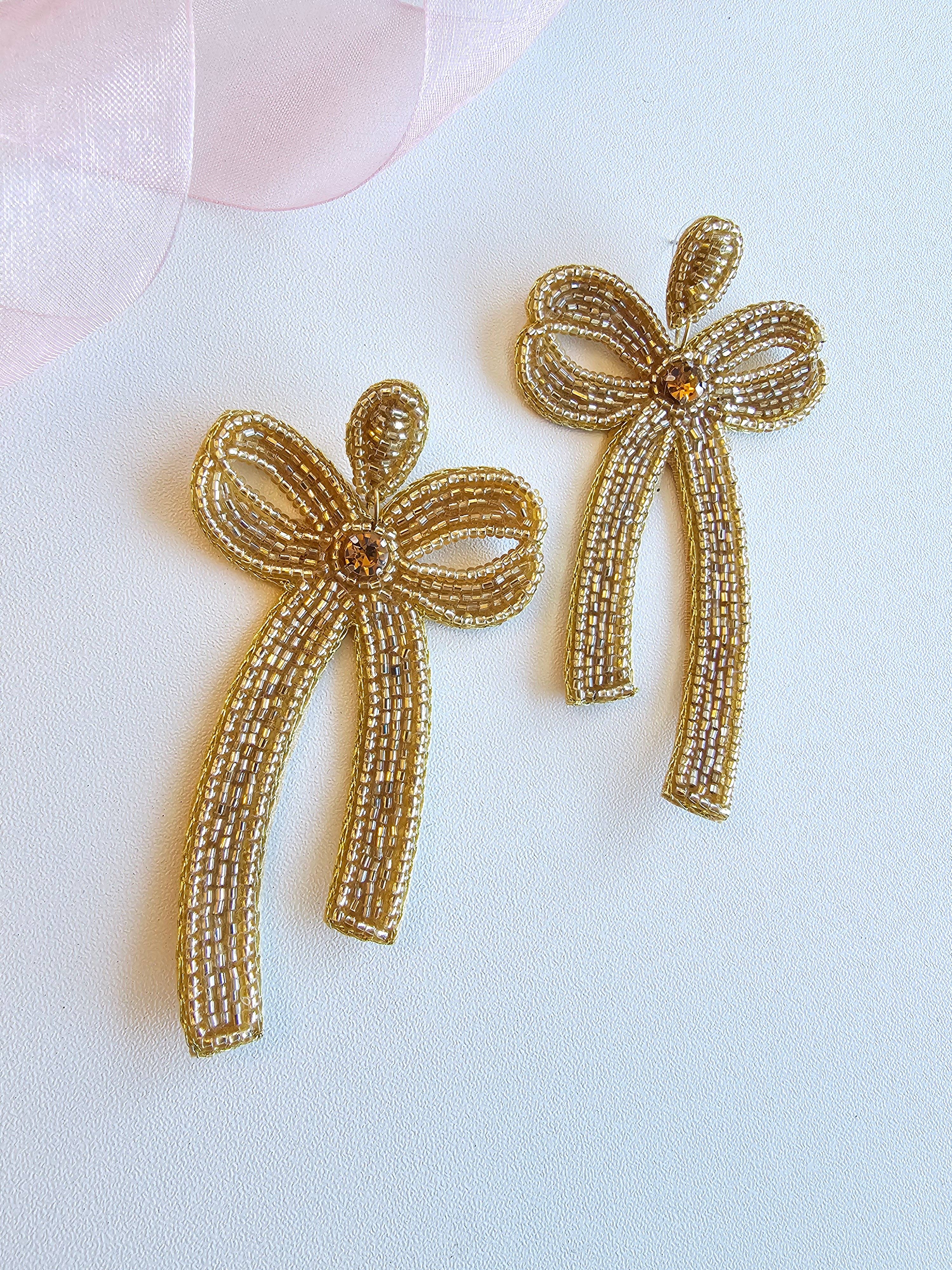 Golden Bow earrings