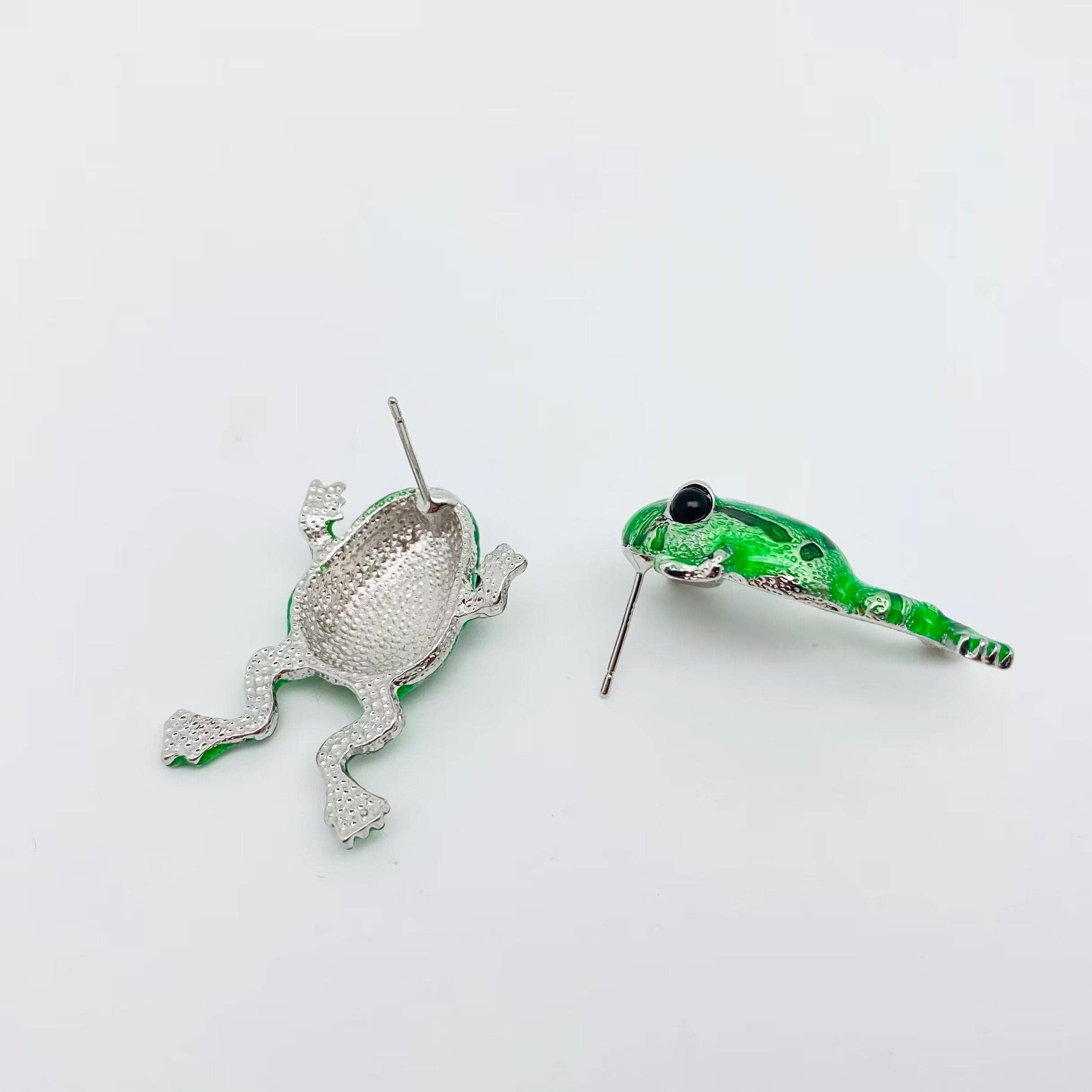 Cute Frog Post Earrings