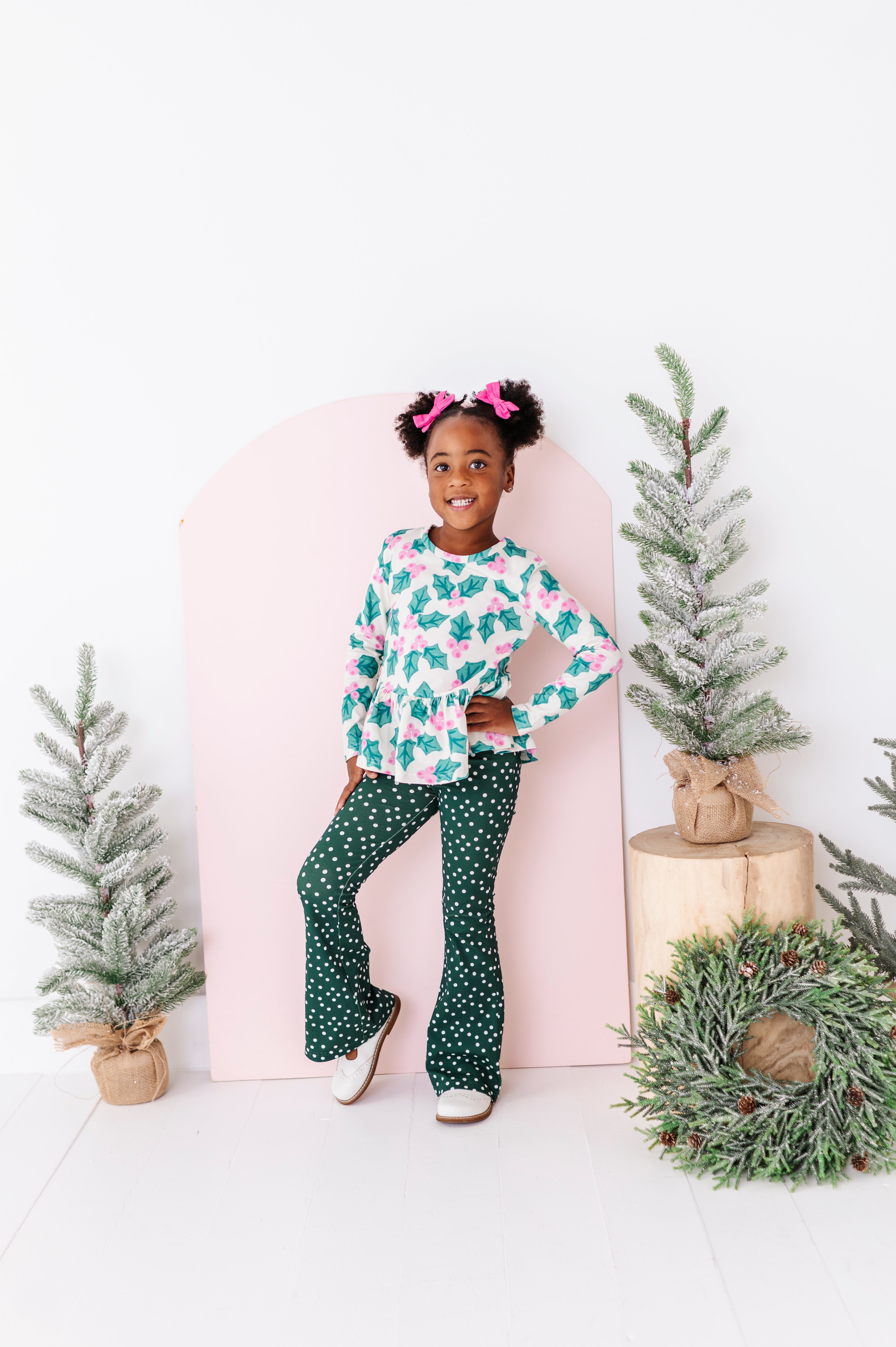 Evergreen Dottie Flare Pants | FLARES