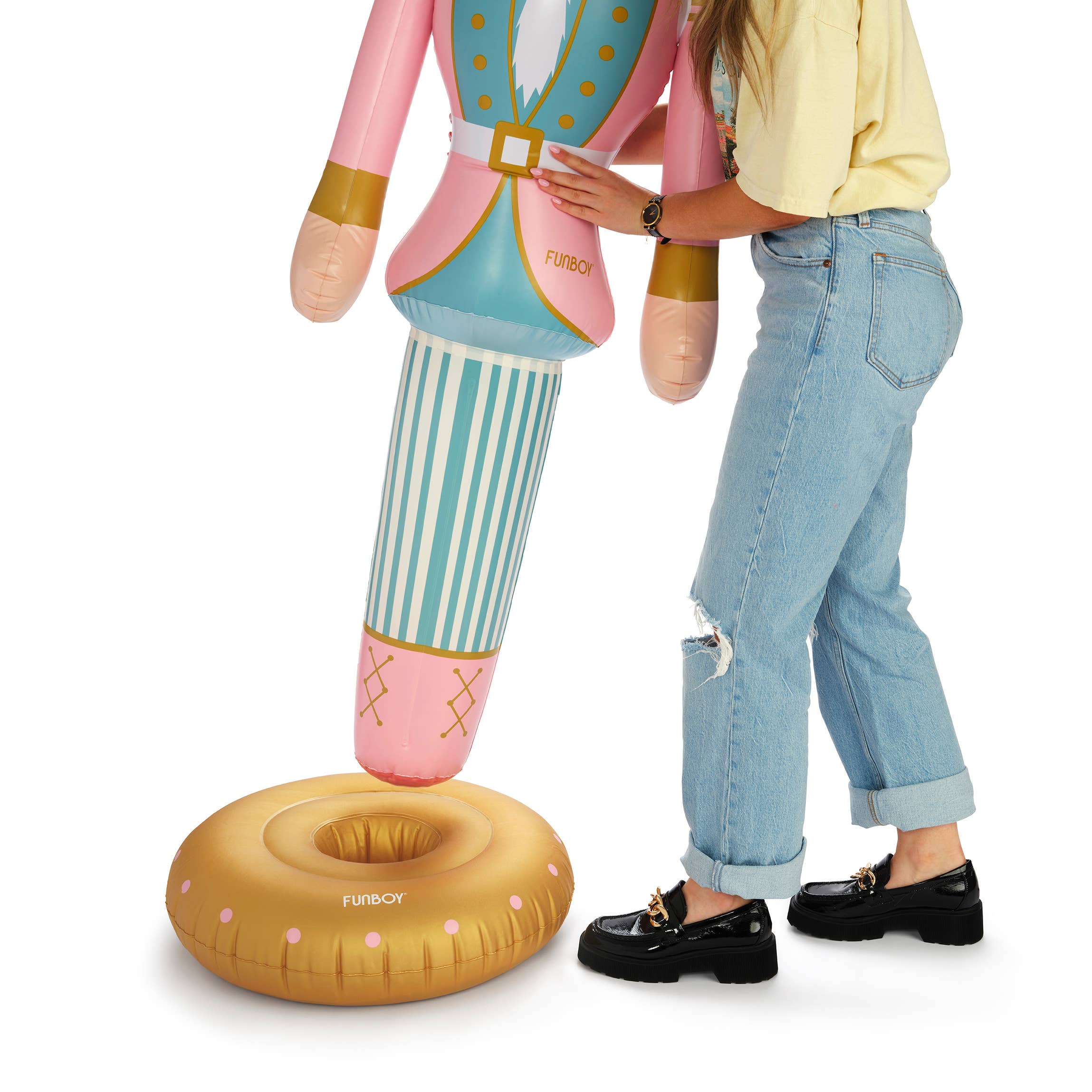 FUNBOY - Pink Inflatable Nutcracker - 5 ft