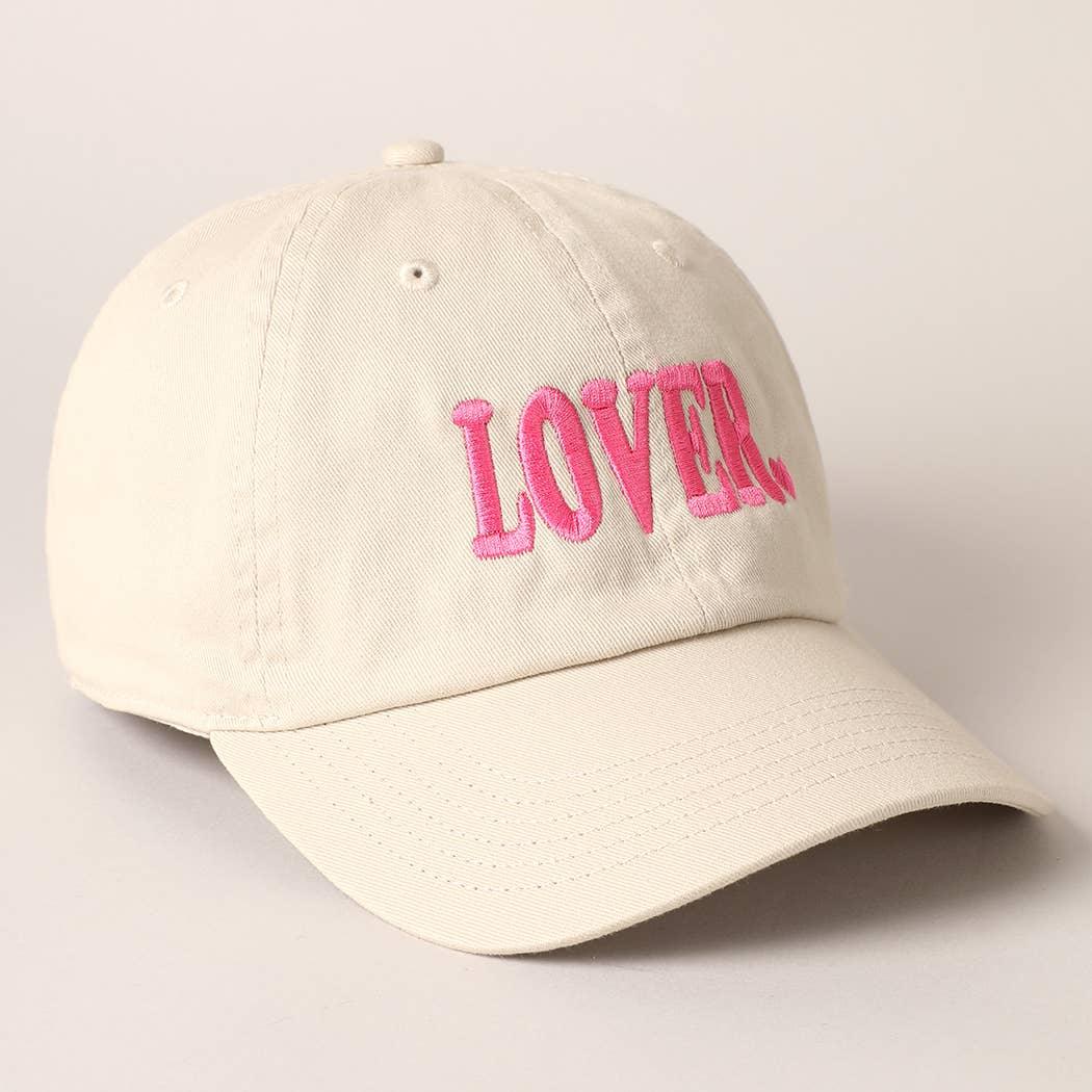 Lover Typography Embroidery Baseball Cap