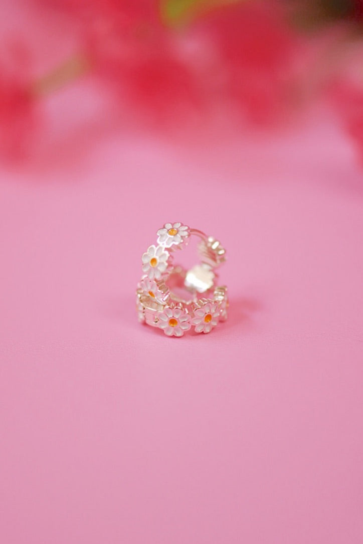 Daisy Hoops (3 Color Options)