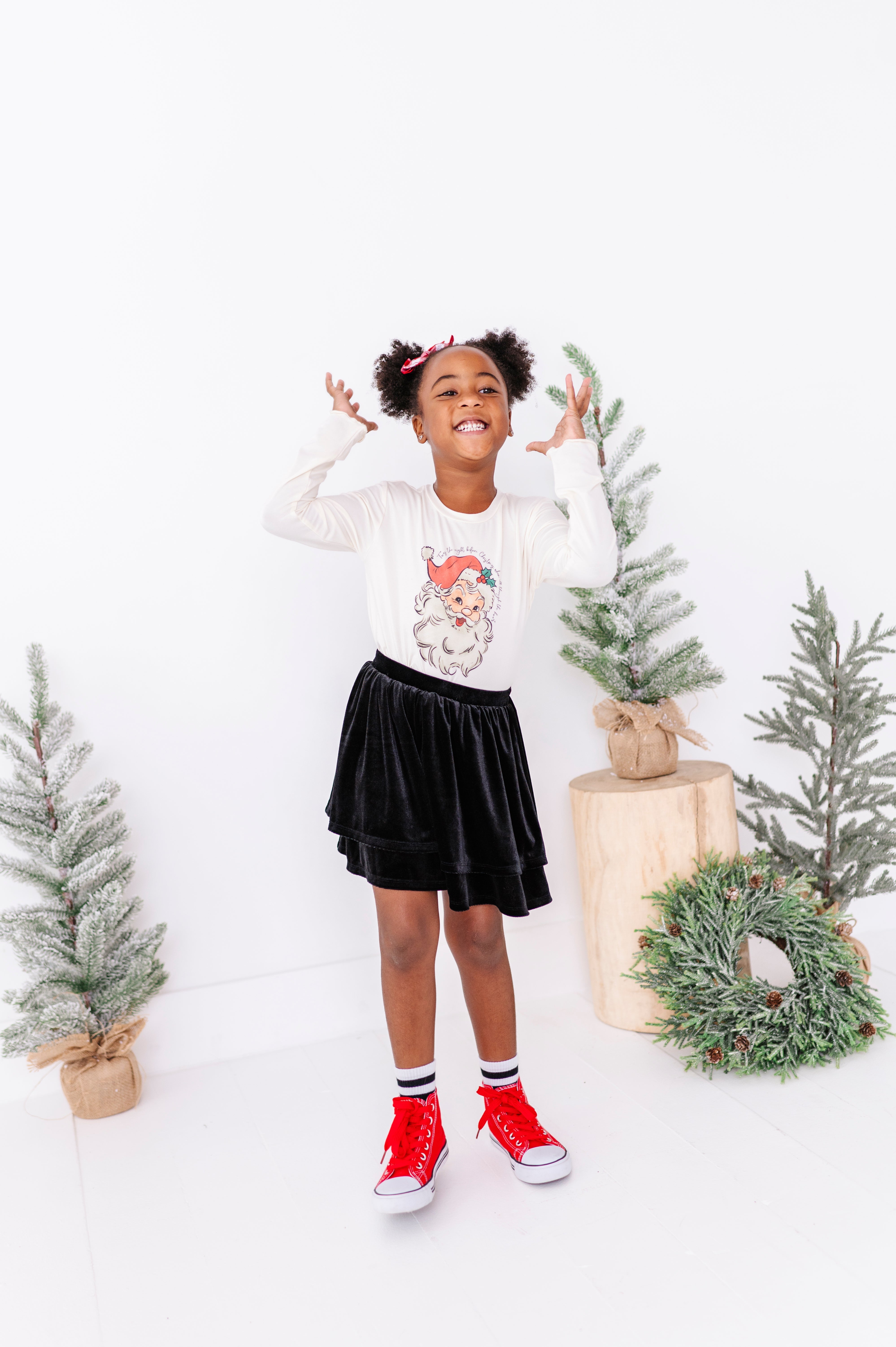 Black Velvet Skort | 2-Tiered SKORT