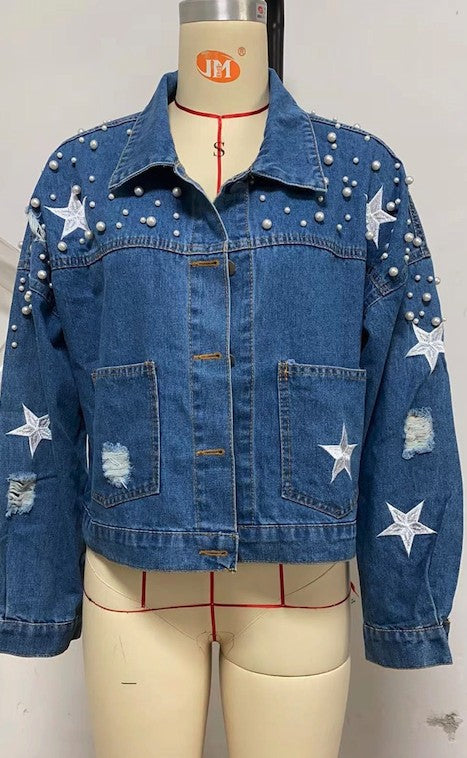 Star denim jacket