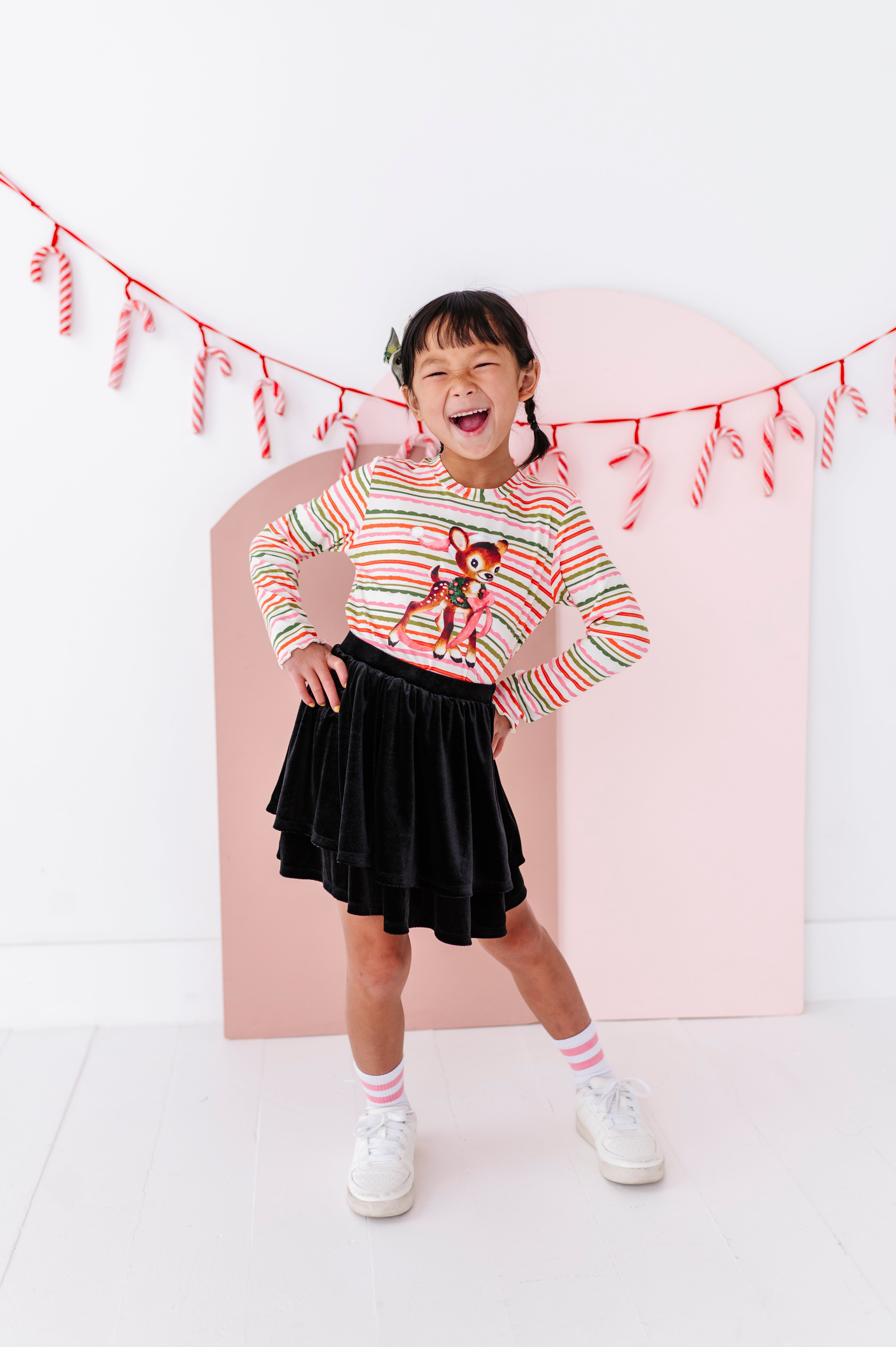 Black Velvet Skort | 2-Tiered SKORT