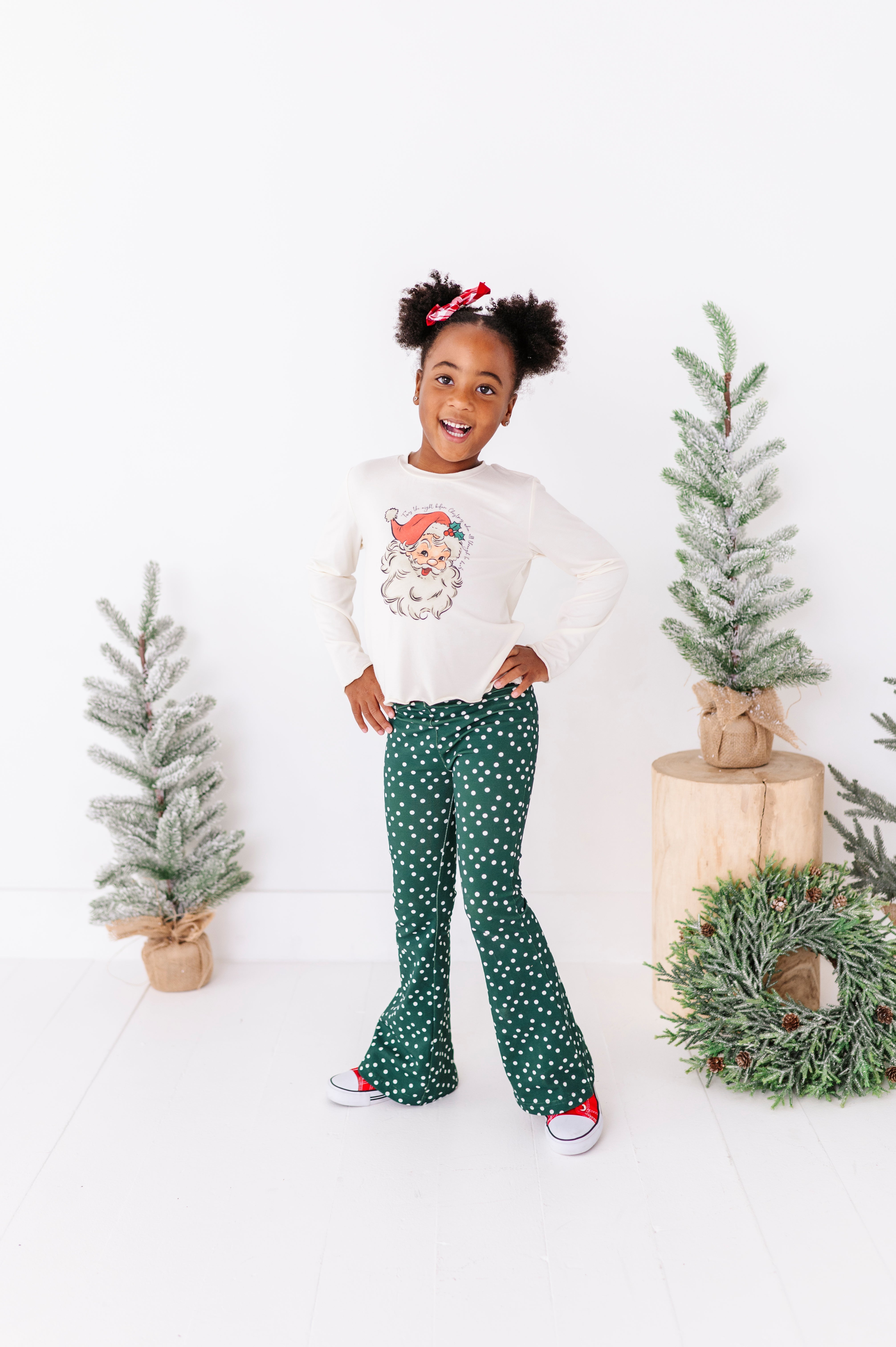 Evergreen Dottie Flare Pants | FLARES