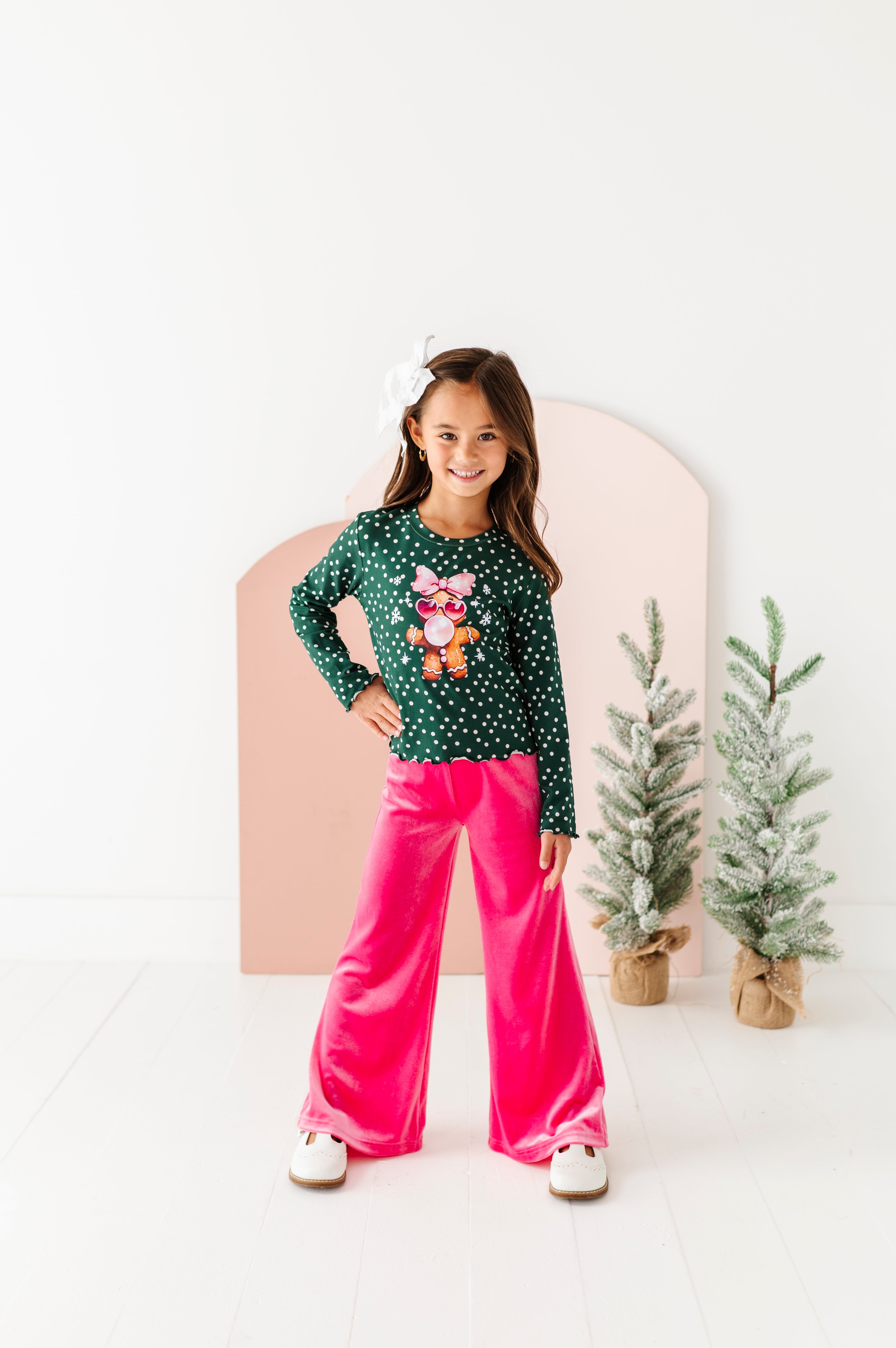 Bubblegum Gingerbread Top| Bamboo Long Sleeve
