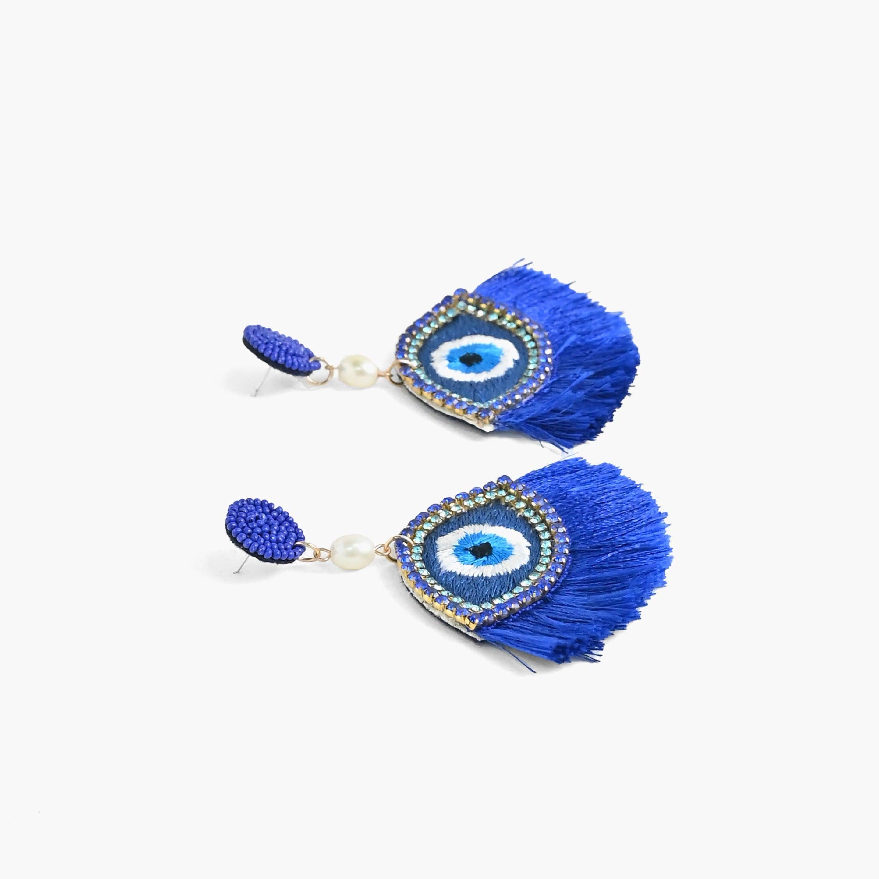 America & Beyond - Forever Greece Evil Eye Beaded Earrings