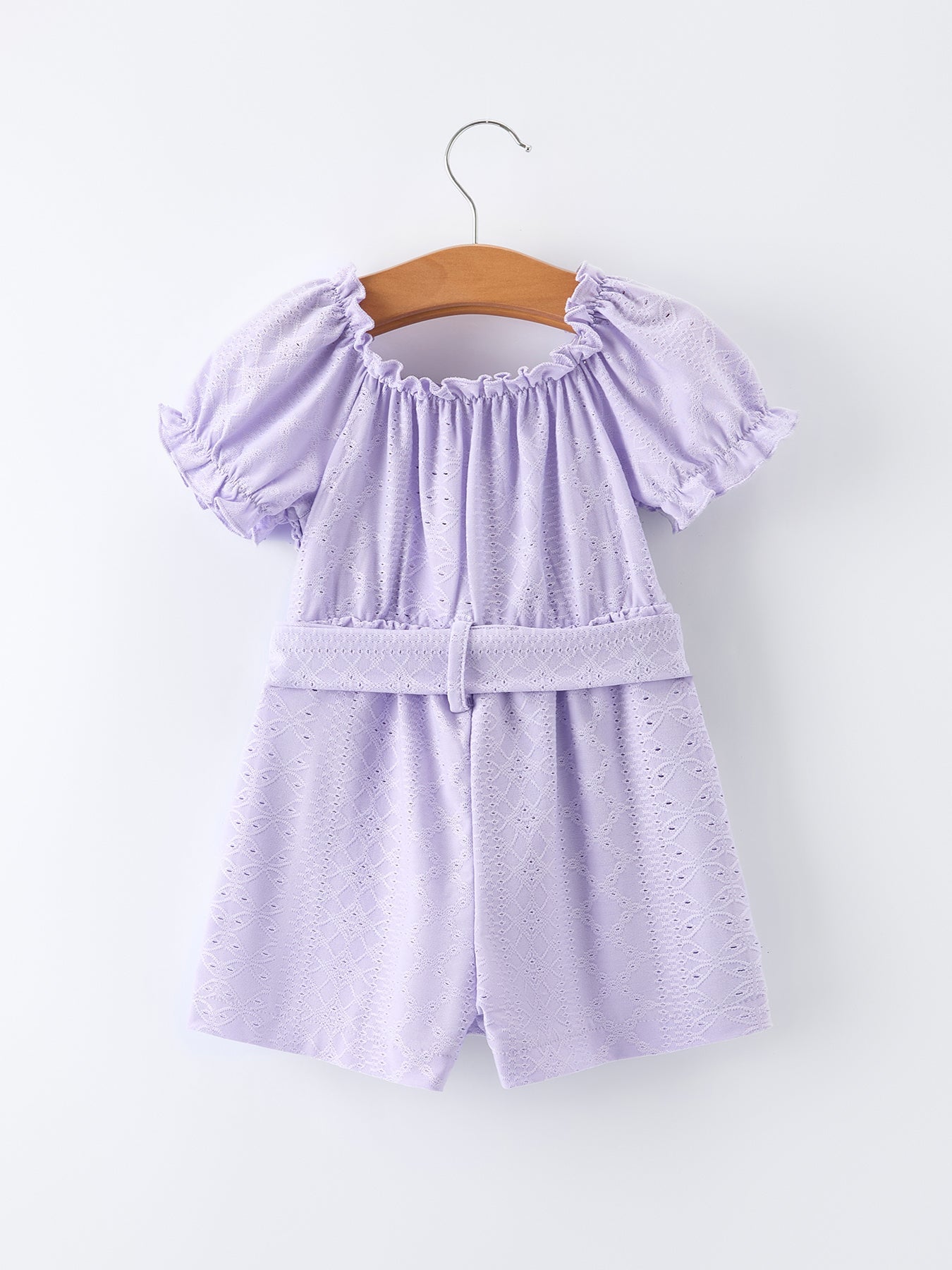 Spring Purple Short-sleeved Girls Jumpsuit - Bexa Boutique