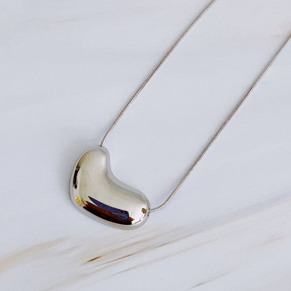 Bold Molten Heart Necklace