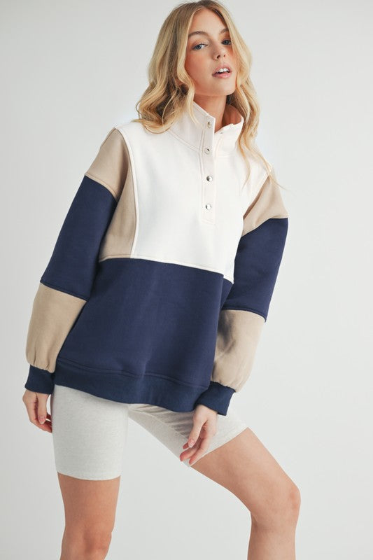 Glo Colorblock Pullover