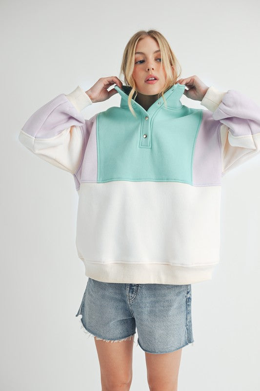 Glo Colorblock Pullover