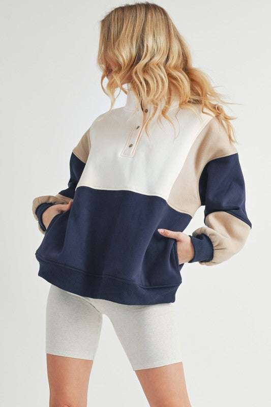 Glo Colorblock Pullover