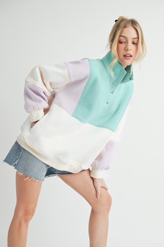 Glo Colorblock Pullover