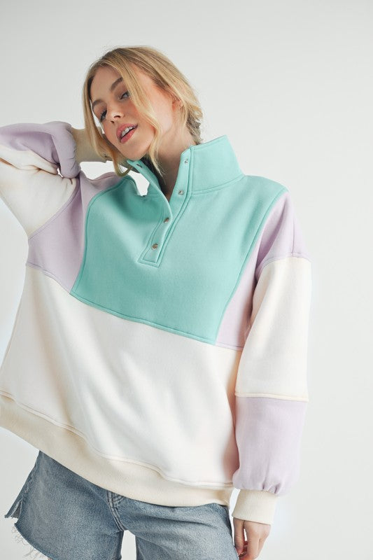 Glo Colorblock Pullover