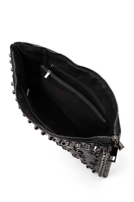 Star Studs Convertible Clutch Crossbody Swing Bag