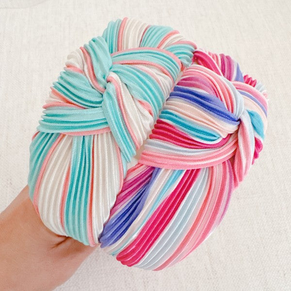 Color Pleats Headband