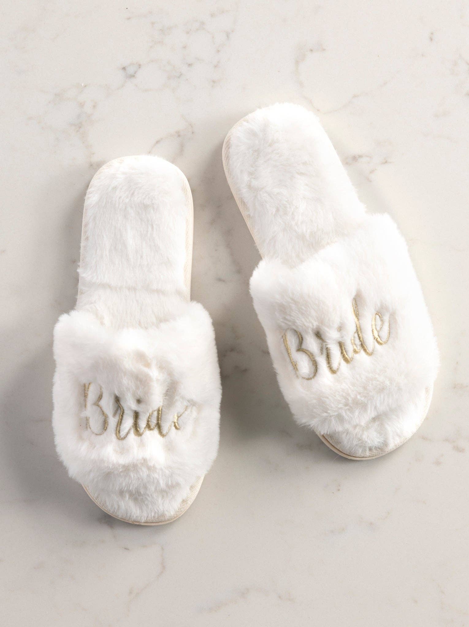 "BRIDE" SLIPPERS,IVORY