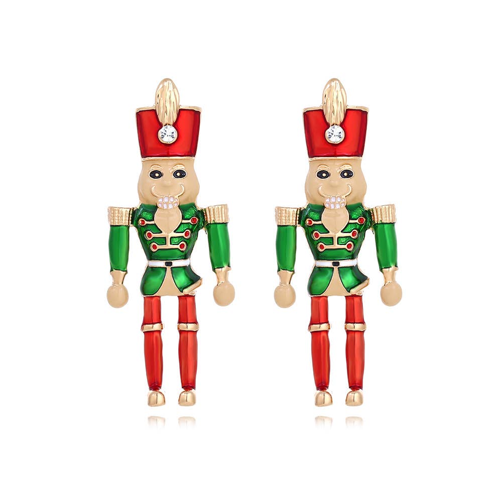 Nutcracker Soldier Alloy Earrings