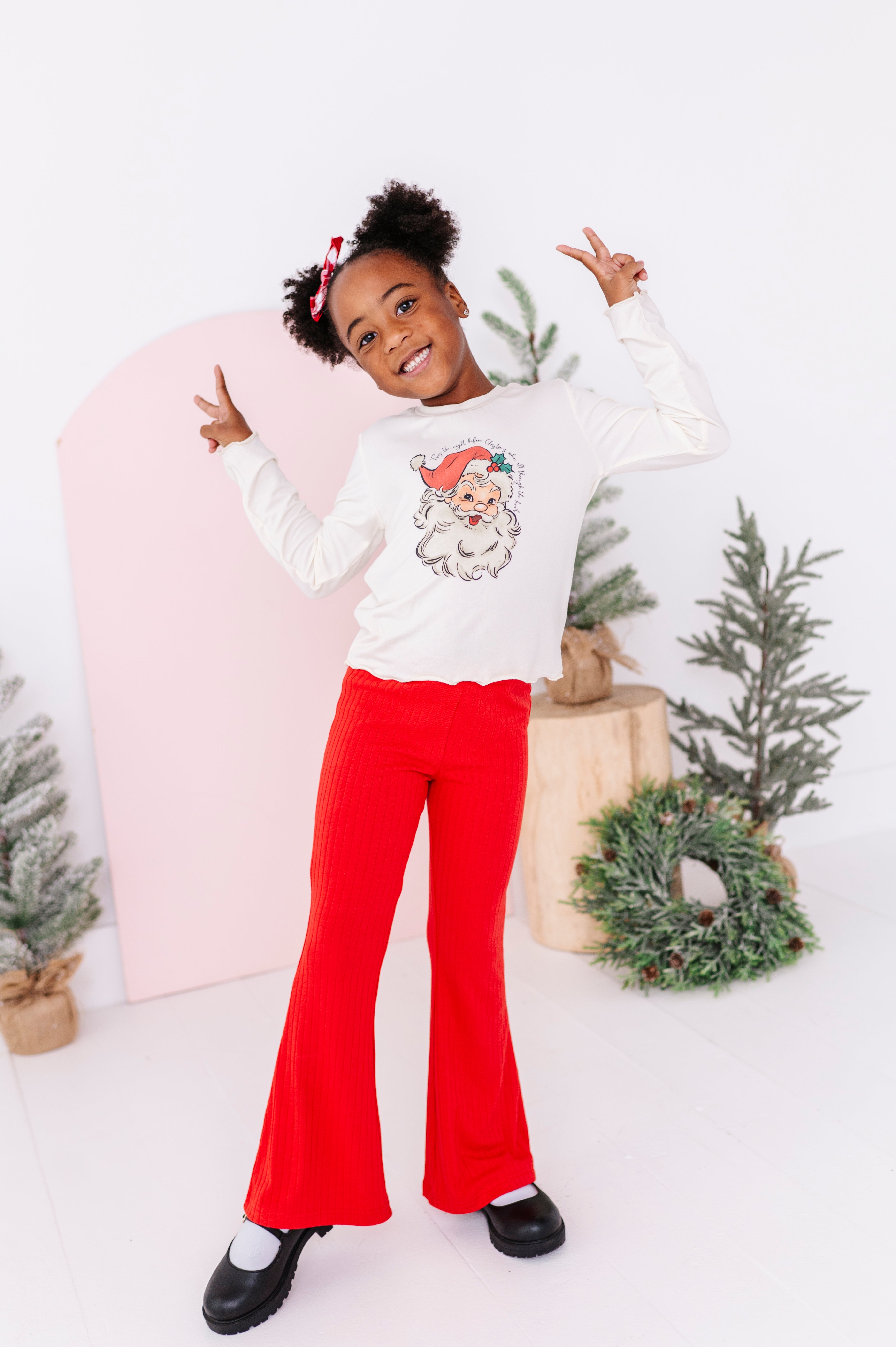 Jolly Santa Top| Bamboo Long Sleeve