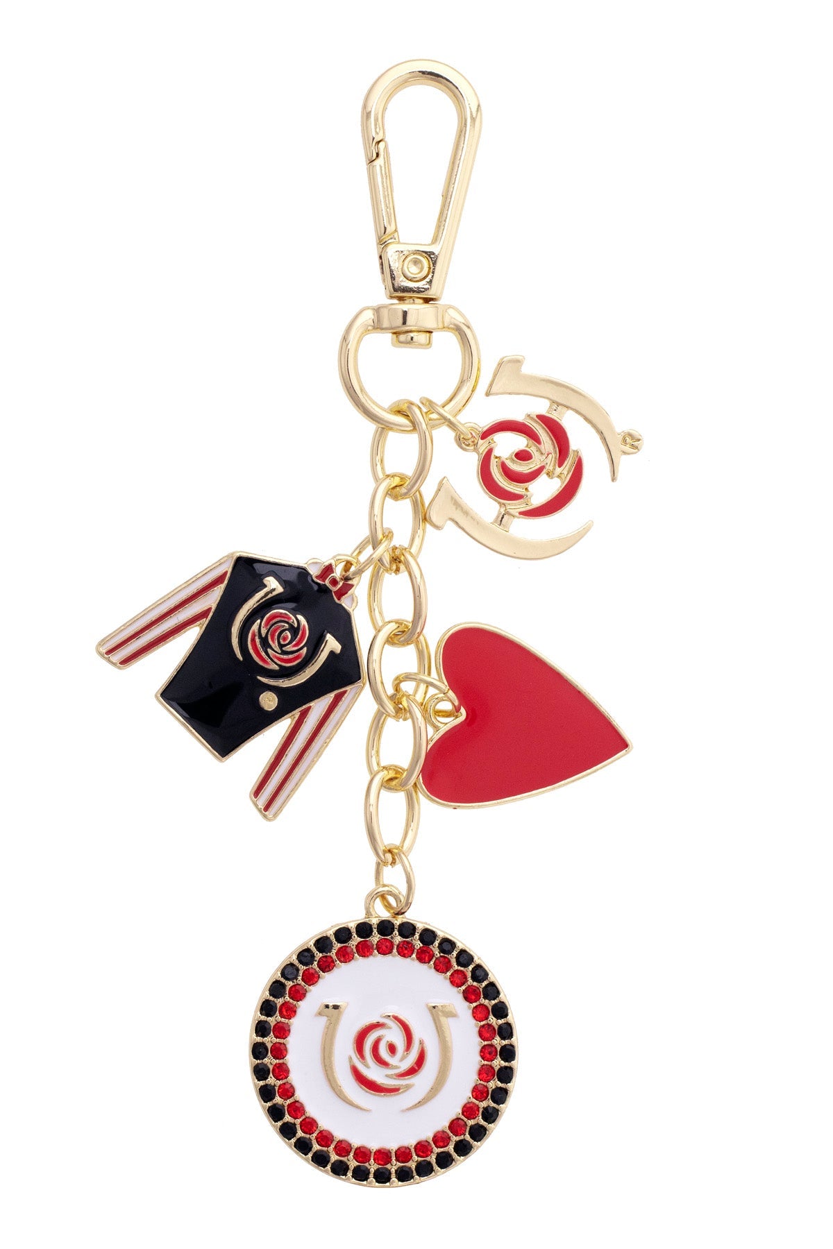 Kentucky Derby Cluster Bag Charm in Multi
