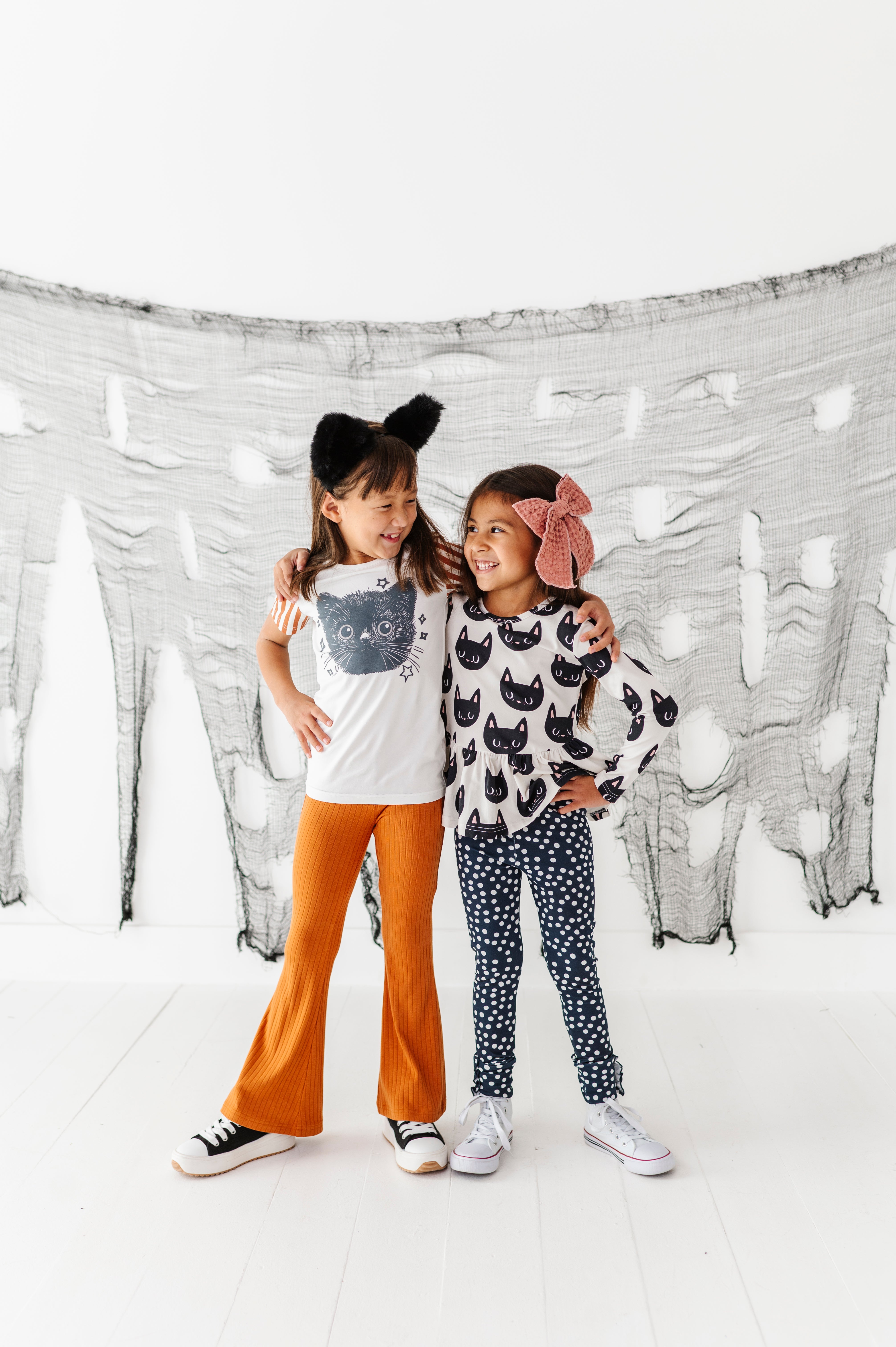 Black Cat Top| PEPLUM