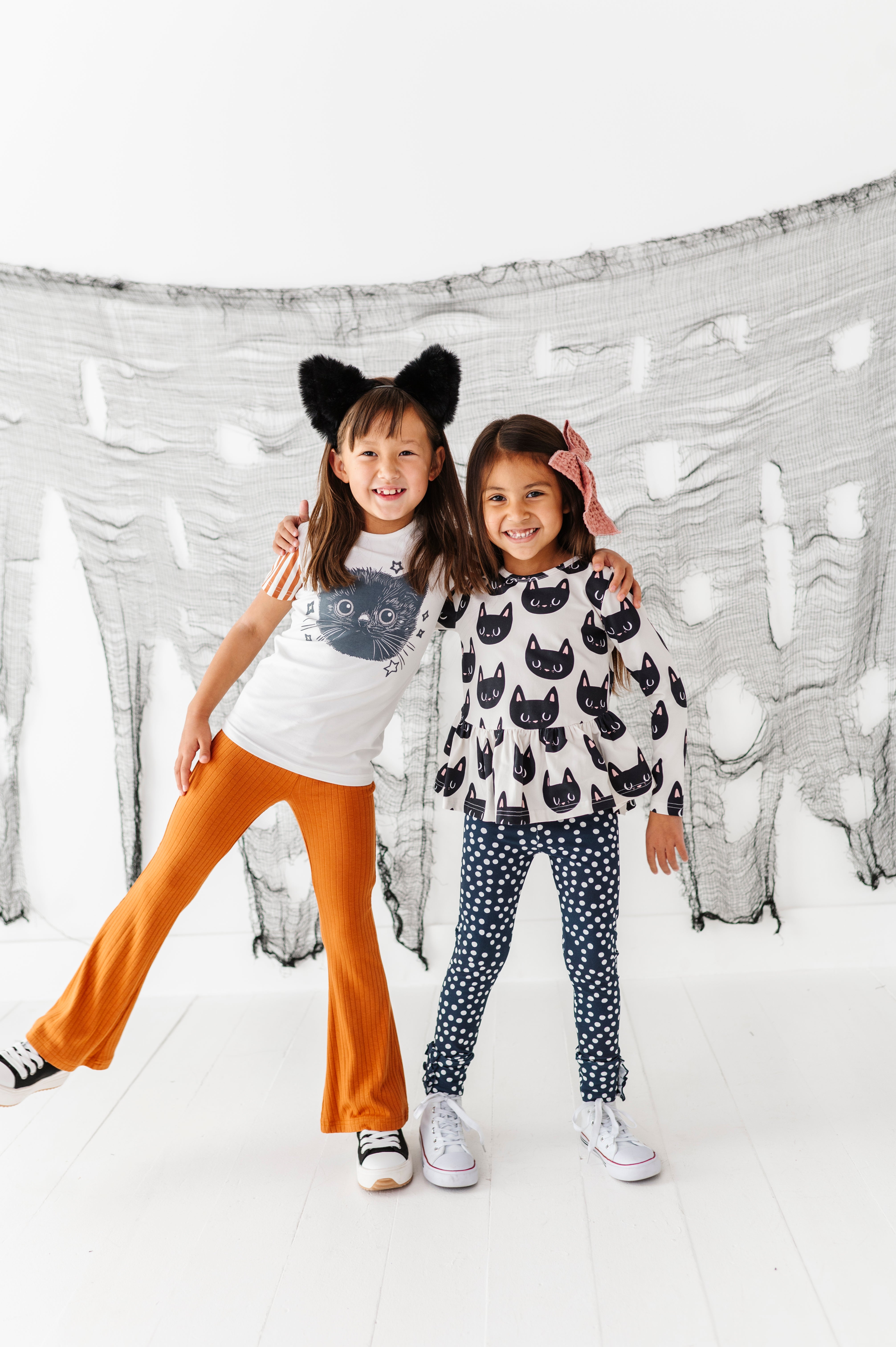 Black Cat Top| PEPLUM