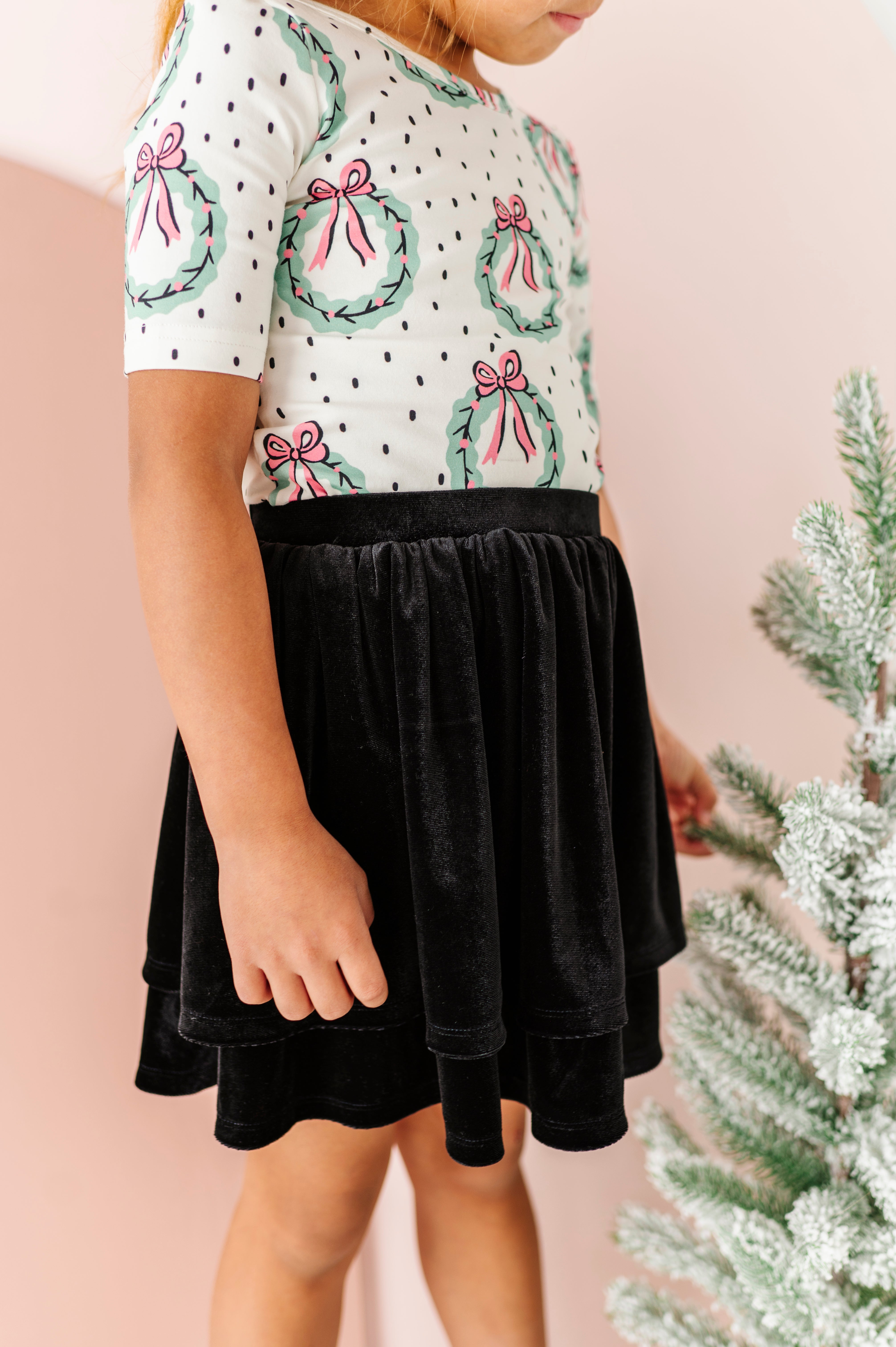 Black Velvet Skort | 2-Tiered SKORT