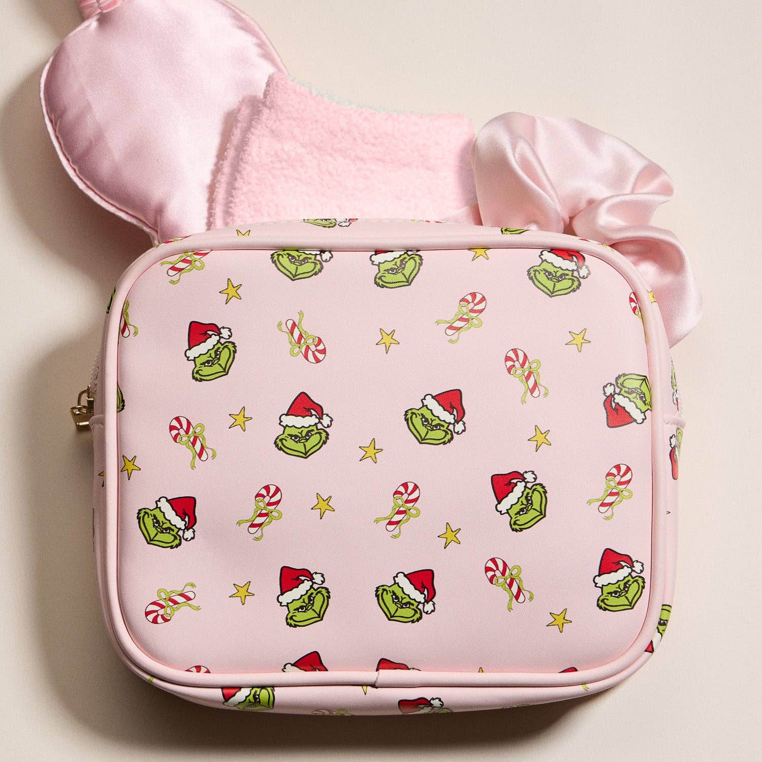 Christmas Green Monster Beauty Gift Set – Socks, Eye Mask, Scrunchie