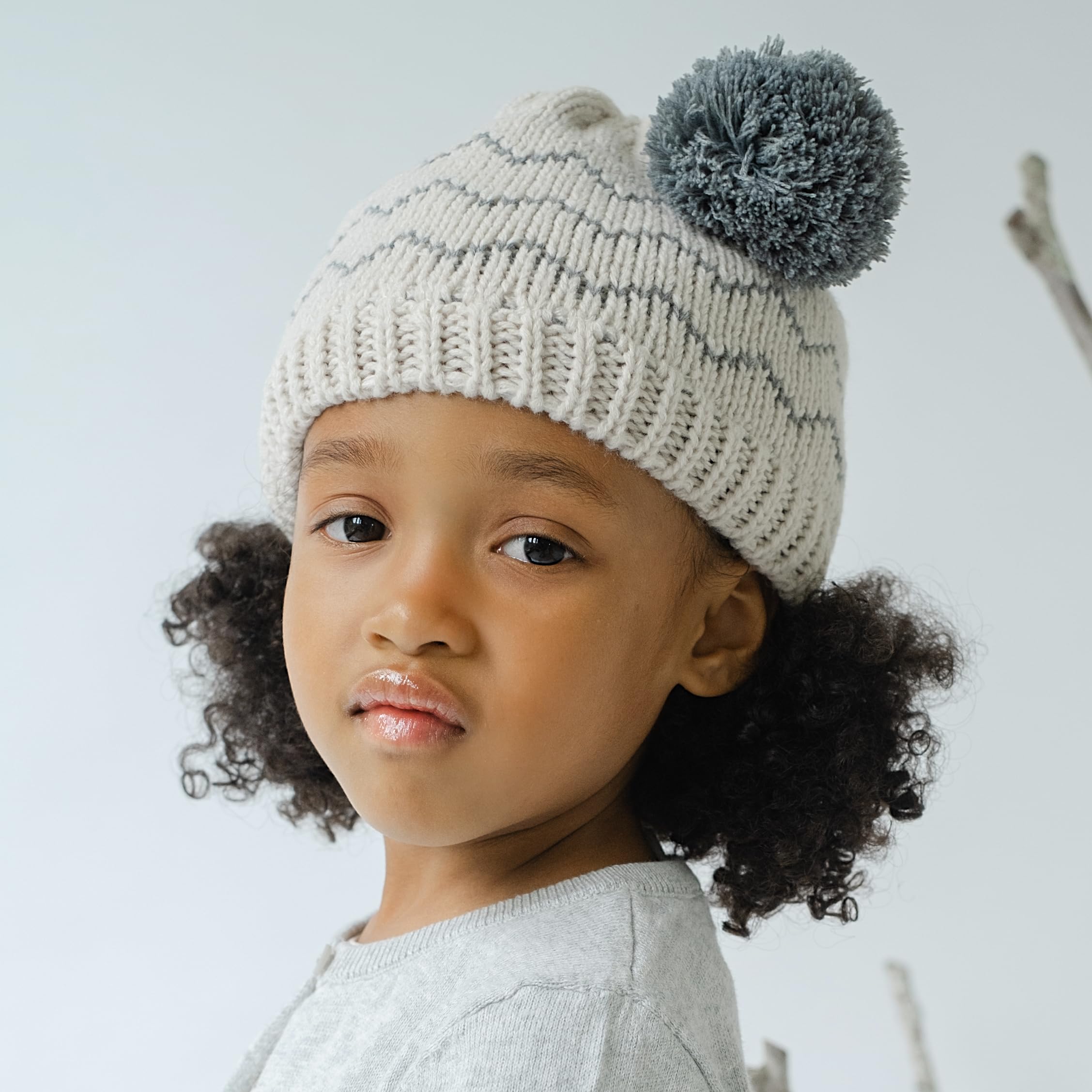 Kids Beanie 2PC Set with Mittens, for Boys and Girls (Age 1-6Y) Unique Novelty Design, Premium Quality