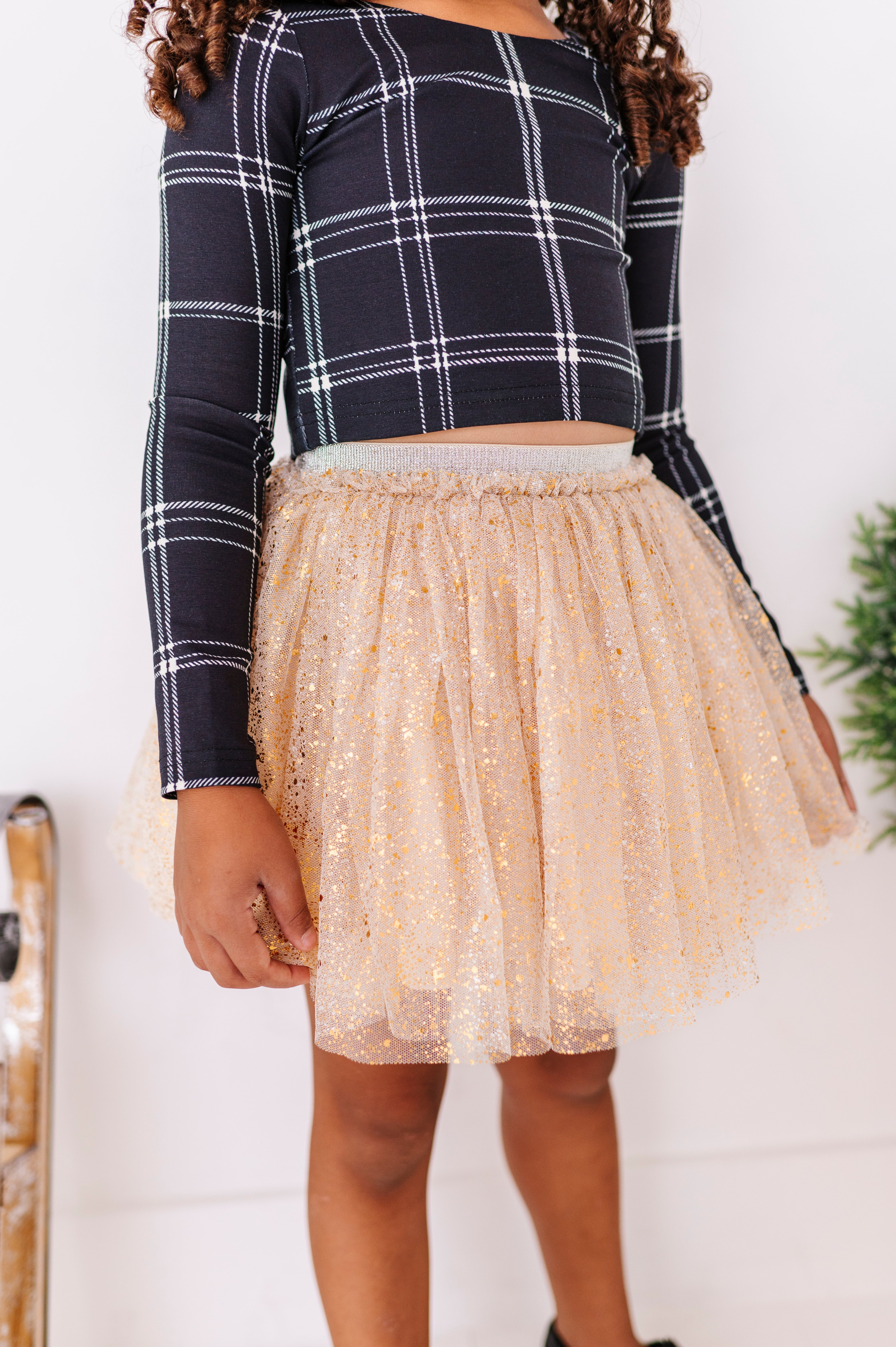 Gold Shimmer Skort | MESH Skort