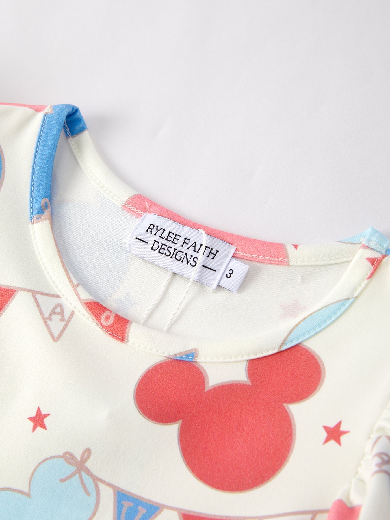 4th of july Cartoon Flag Print Girls Dress - Bexa Boutique