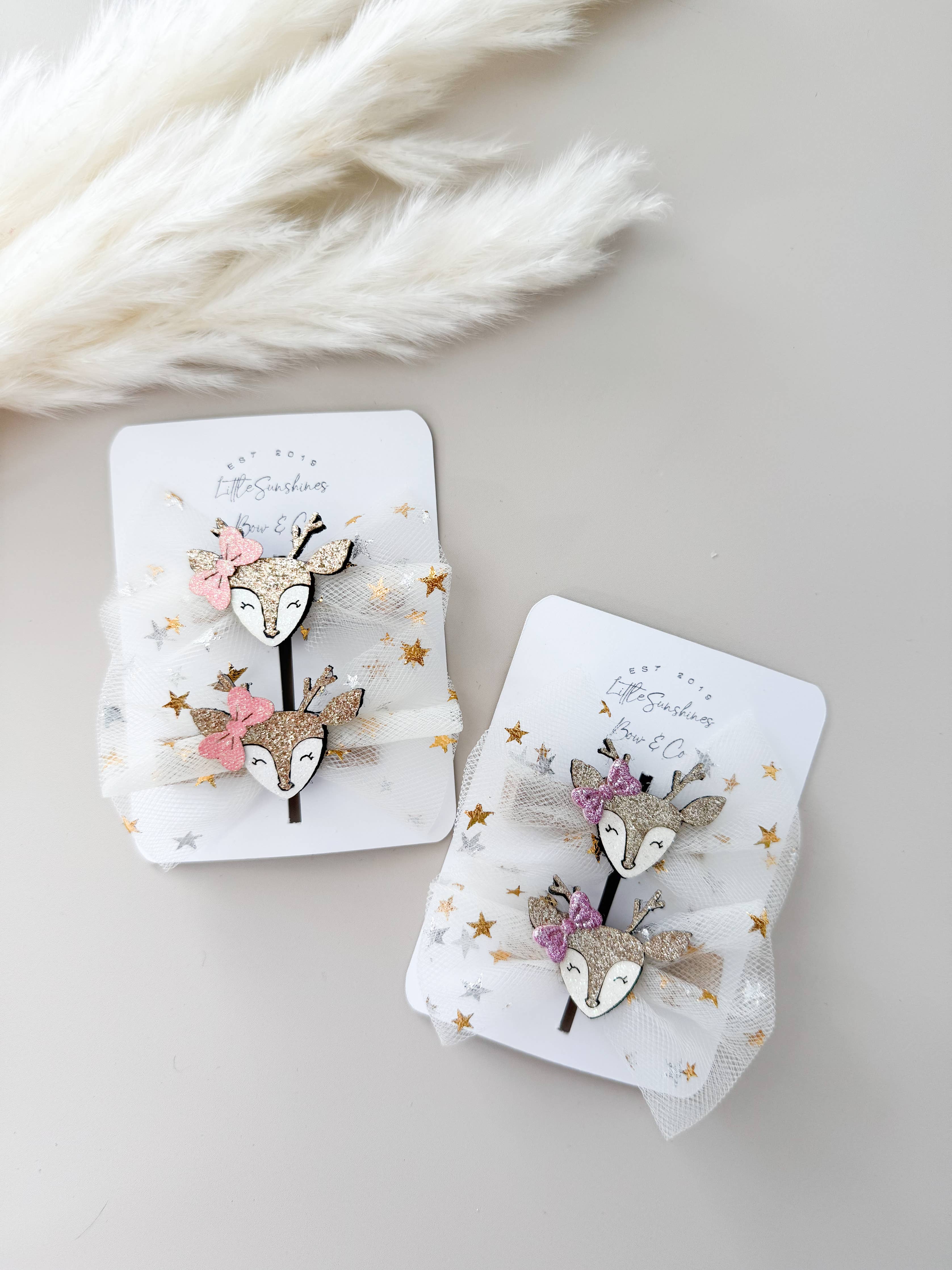 Reindeer Hair Clips & Headbands