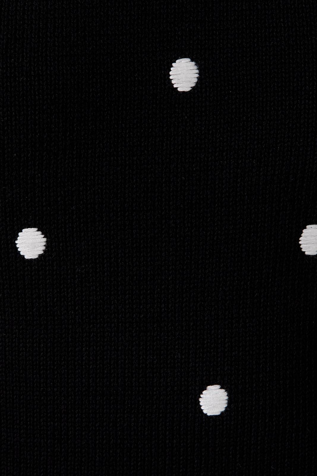 POLKA DOT EMBROIDERED SWEATER