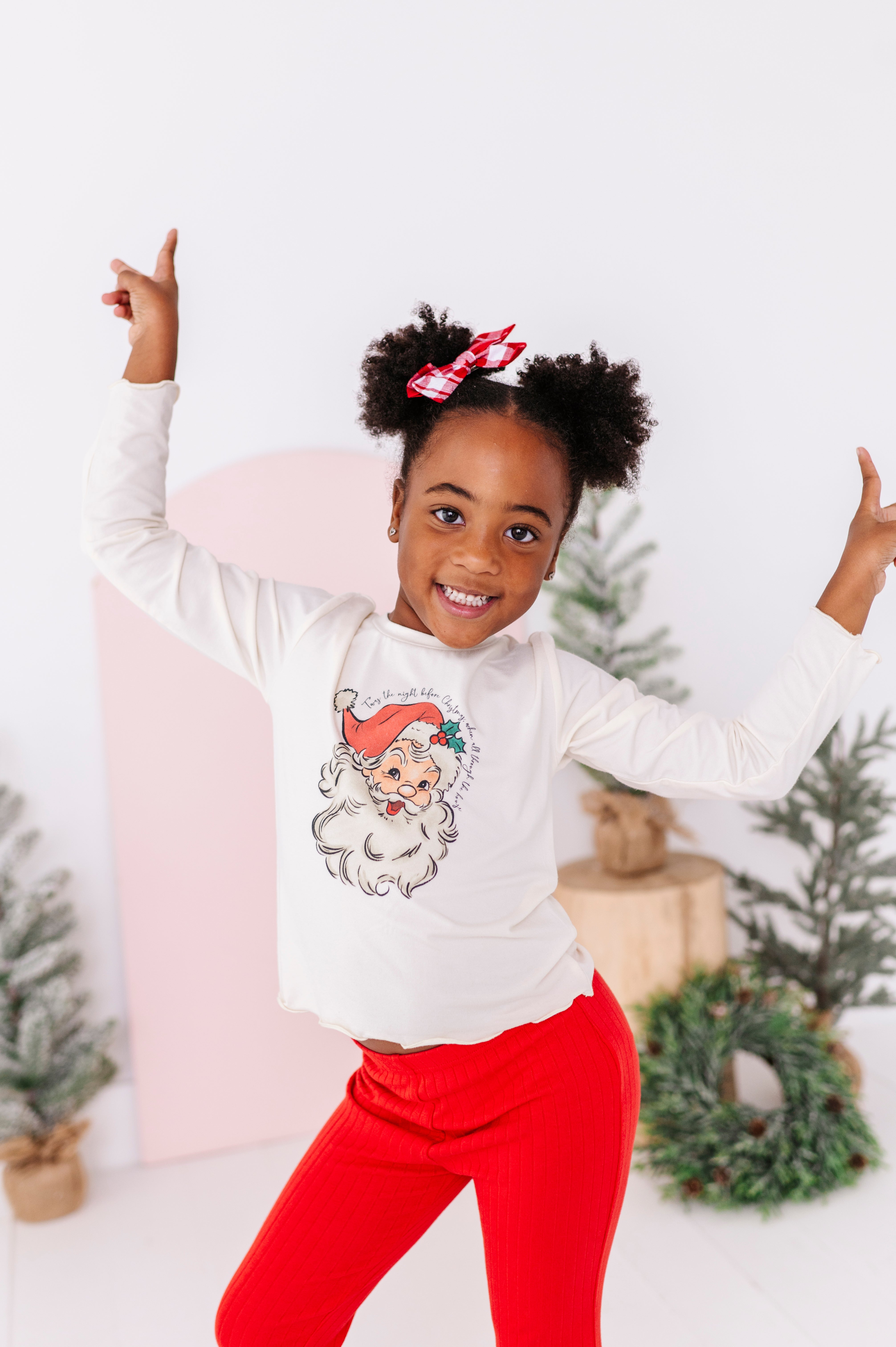 Jolly Santa Top| Bamboo Long Sleeve