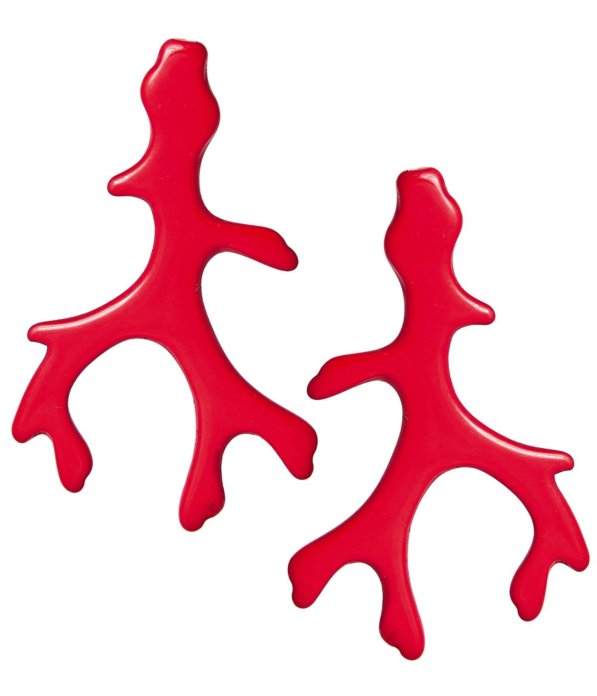 Acrylic Coral Earring - Florida Friends - White - Bexa Boutique