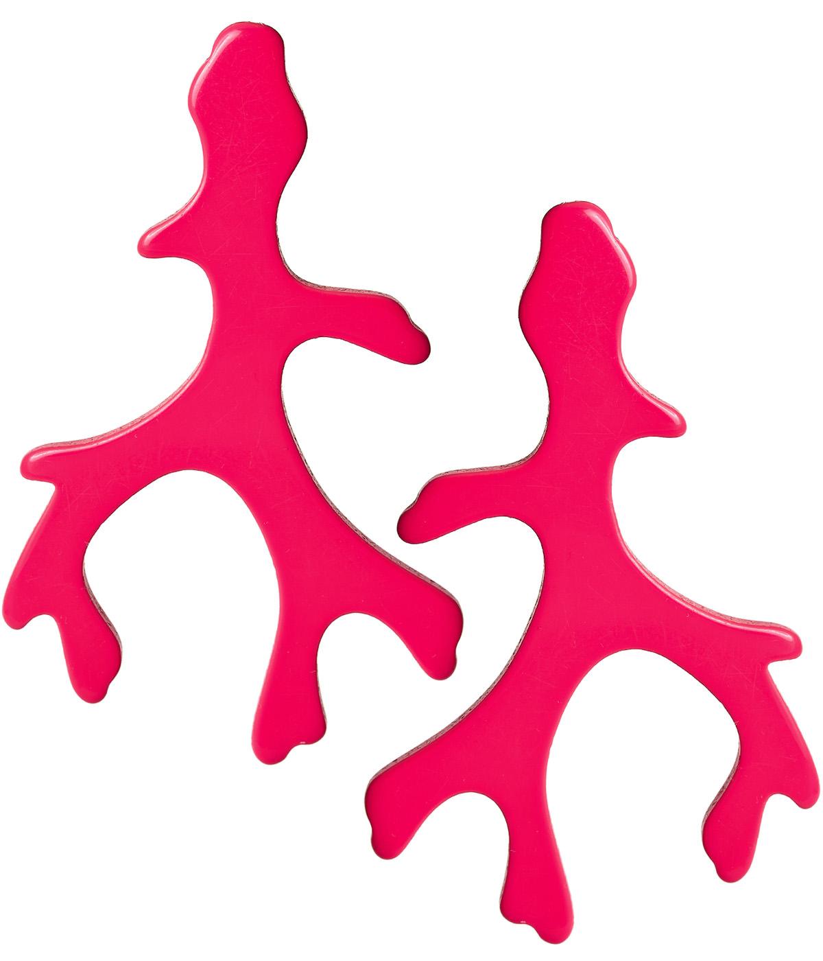 Acrylic Coral Earring - Florida Friends - White - Bexa Boutique