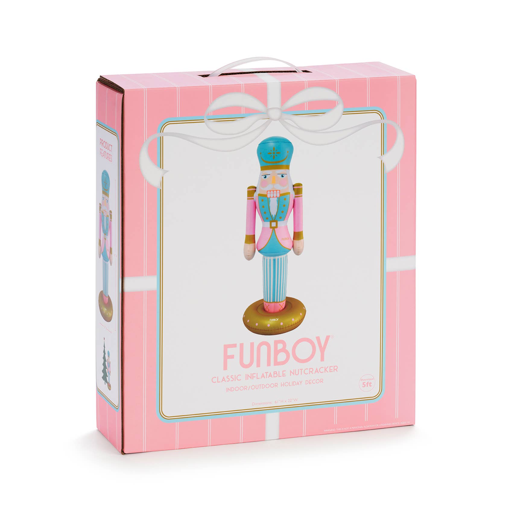 FUNBOY - Pink Inflatable Nutcracker - 5 ft