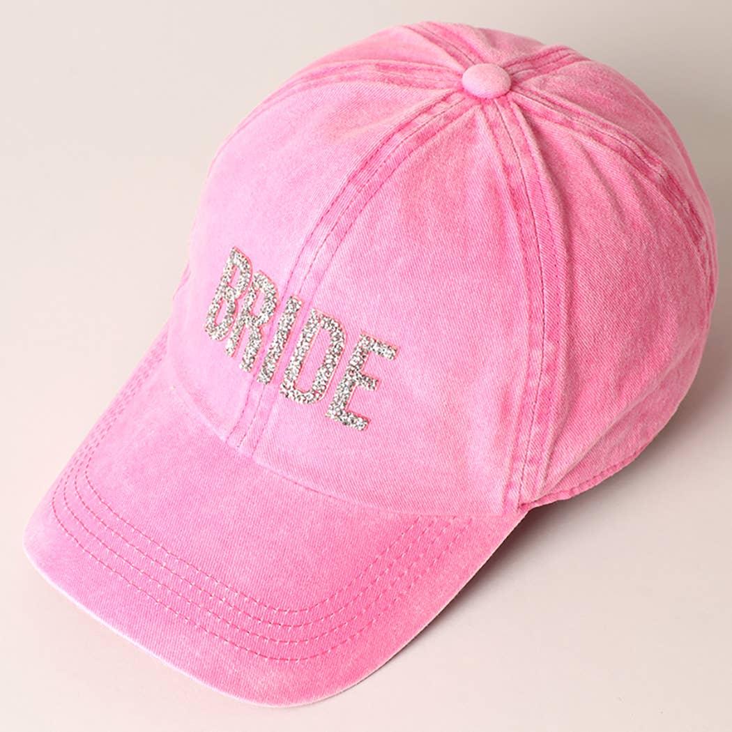 Bride Glitter Letter Patch Baseball Cap