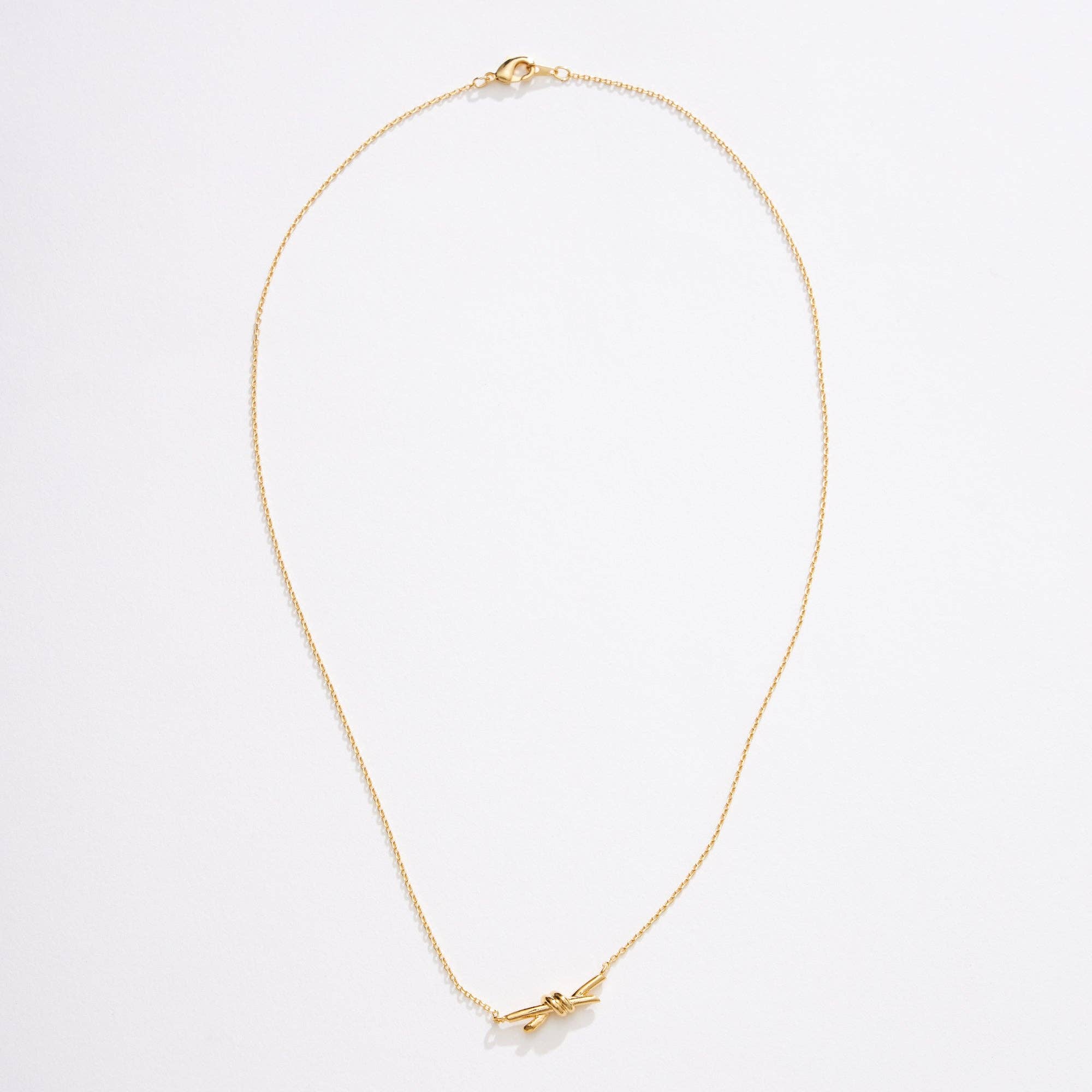 Gold Dipped Knot Pendant Necklace