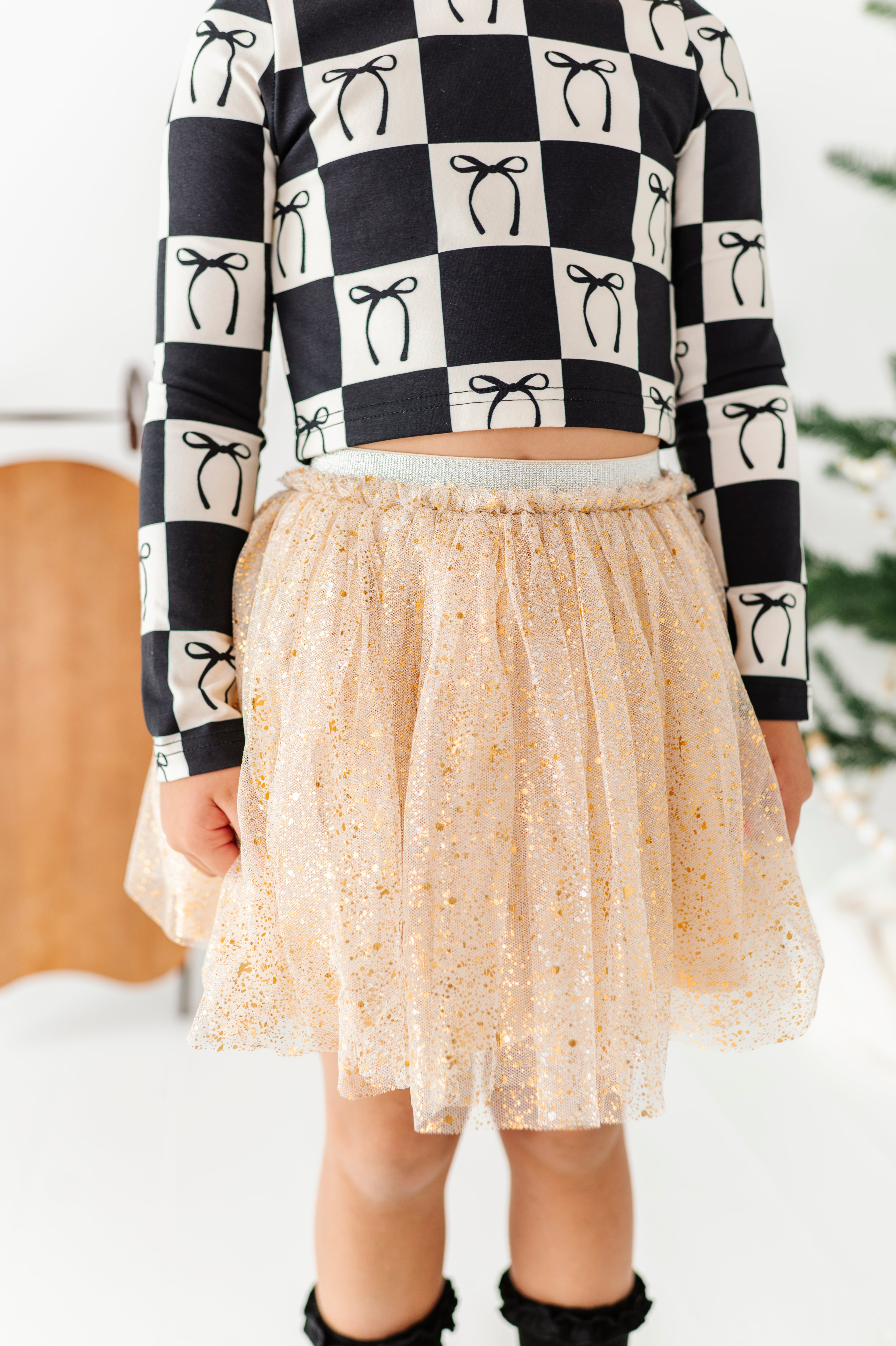 Gold Shimmer Skort | MESH Skort