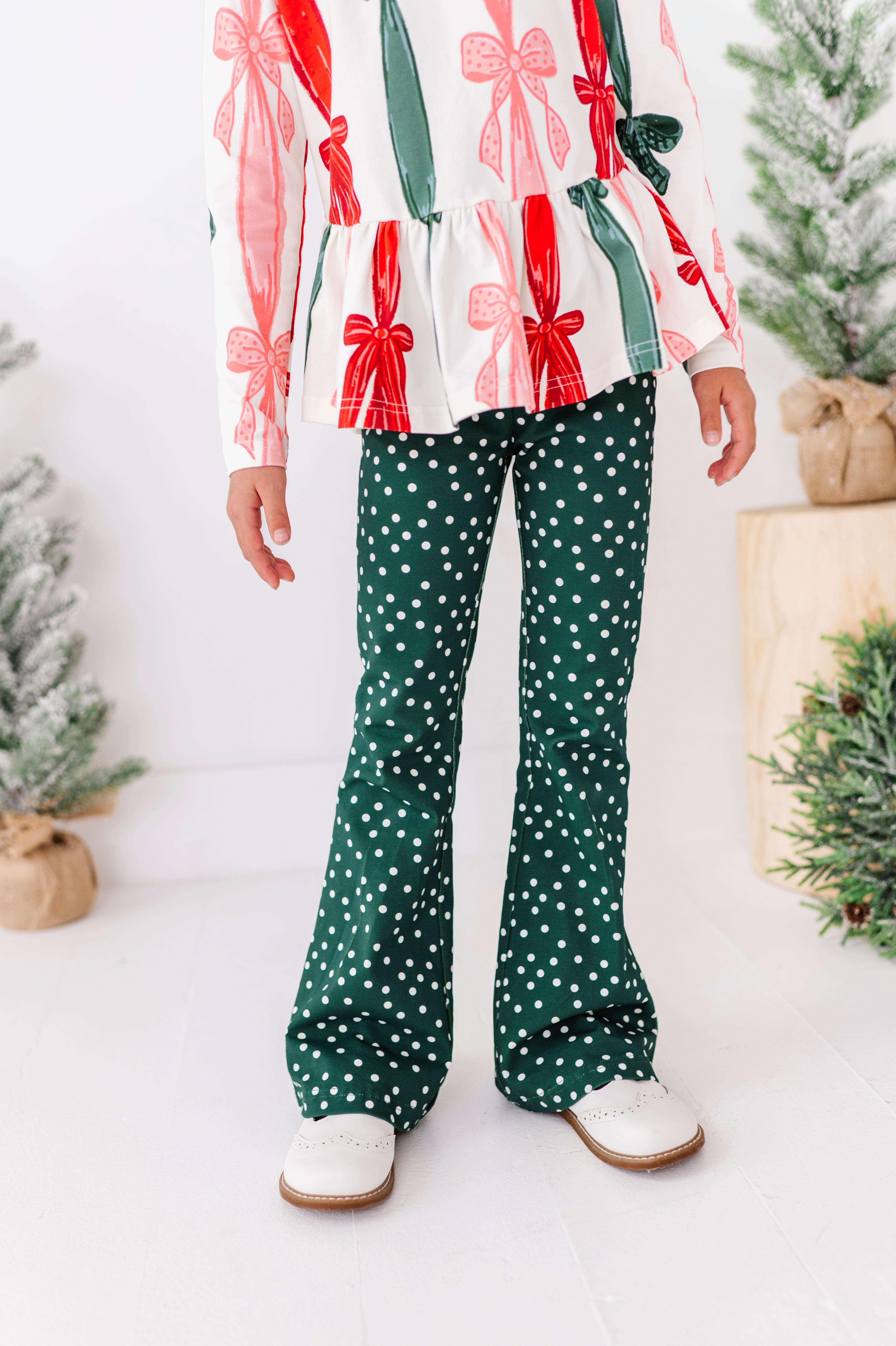 Evergreen Dottie Flare Pants | FLARES