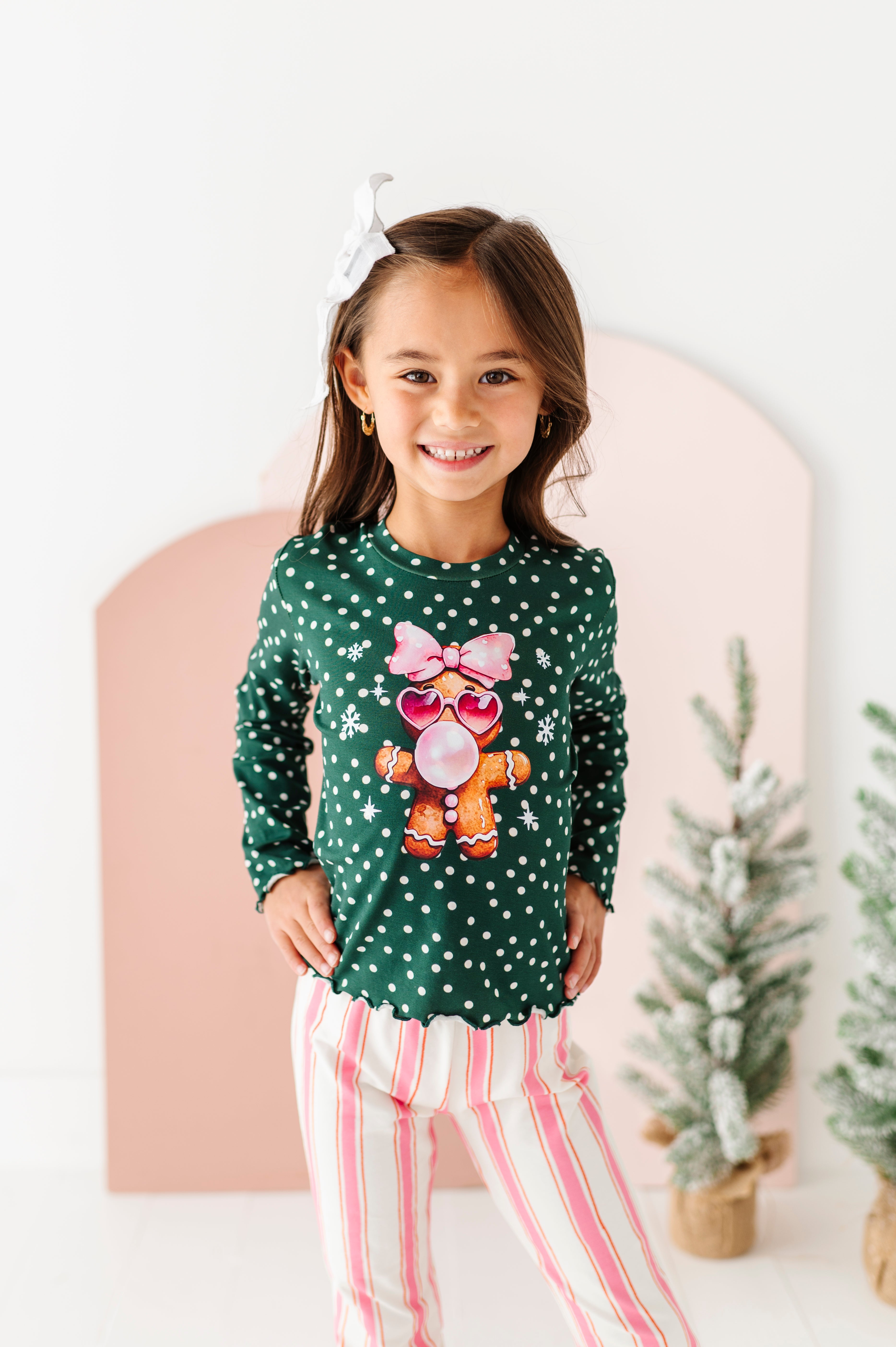 Bubblegum Gingerbread Top| Bamboo Long Sleeve