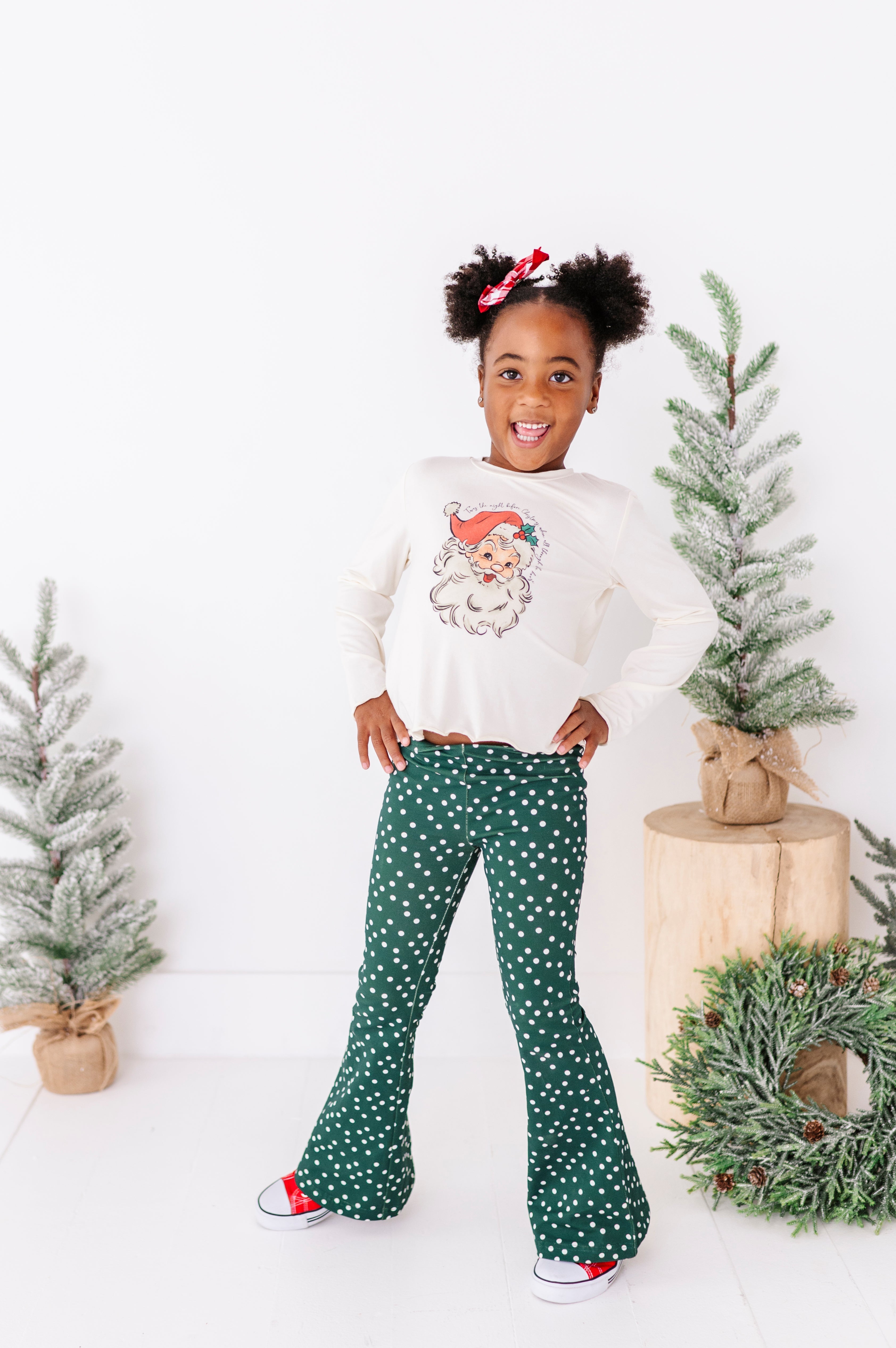 Jolly Santa Top| Bamboo Long Sleeve