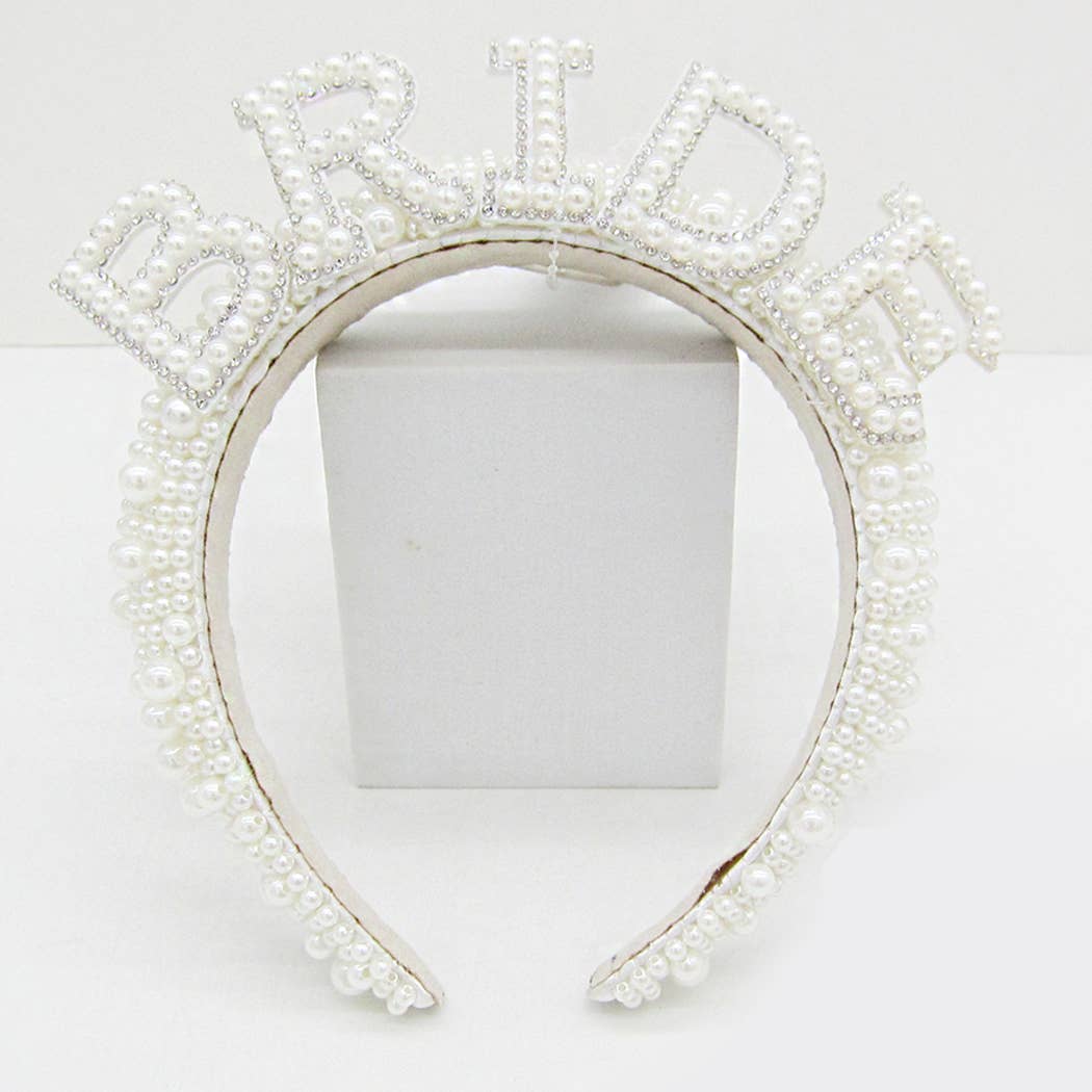 Bride Pearl Embellished Headband