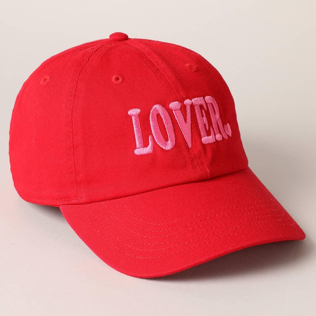 Lover Typography Embroidery Baseball Cap