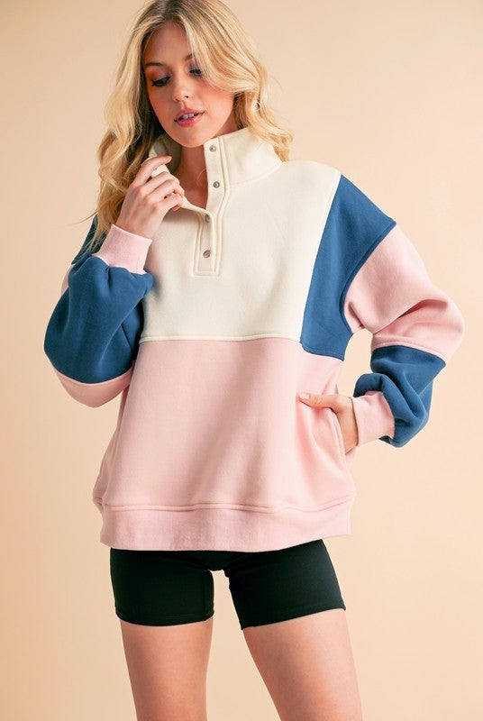 Glo Colorblock Pullover